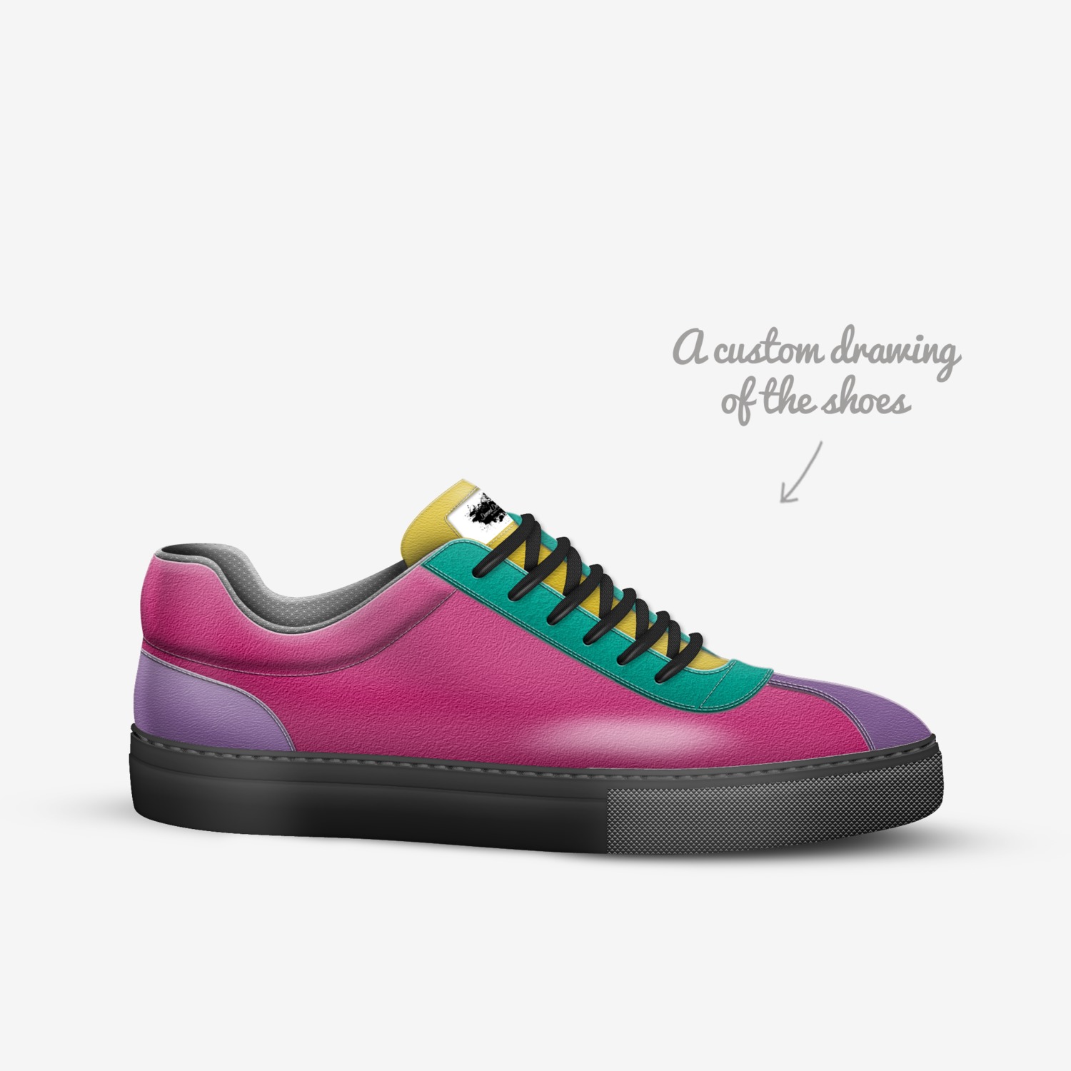 Diamond Duran pica$$o custom made in Italy shoes by Shaun Duran | Sketch view