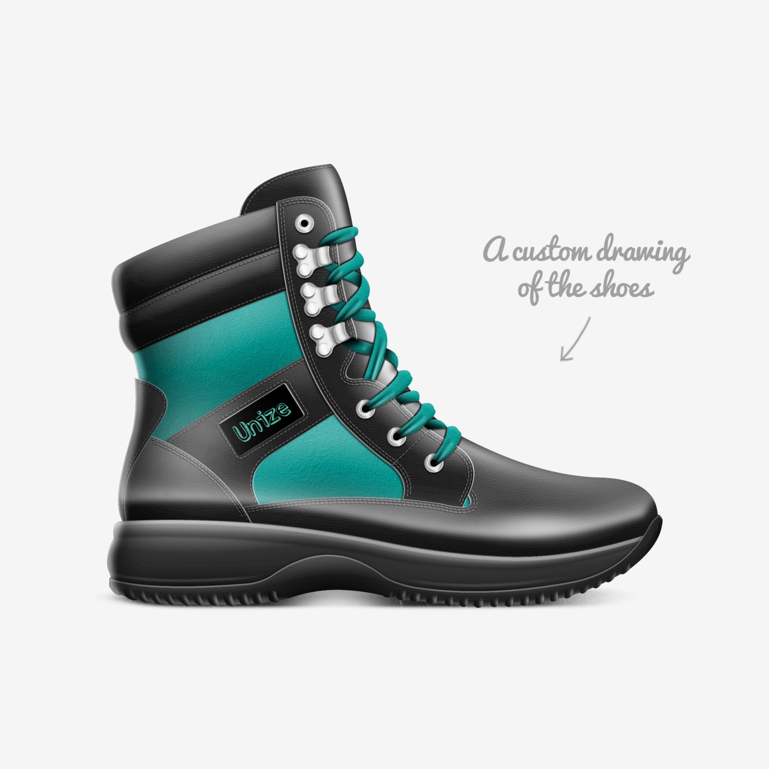 UNIZE custom made in Italy shoes by Atoo Atoo | Sketch view