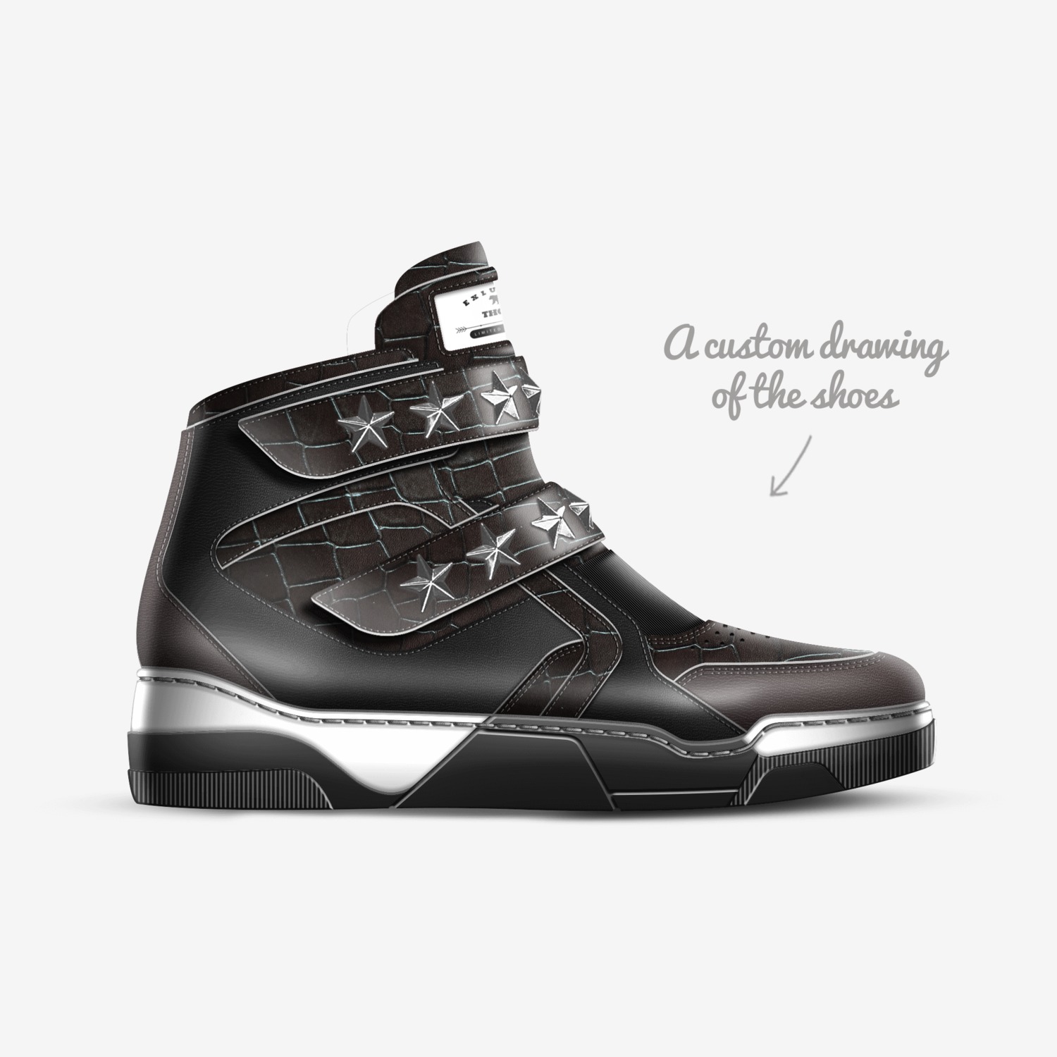 Thor custom made in Italy shoes by Nicholas Lex | Sketch view