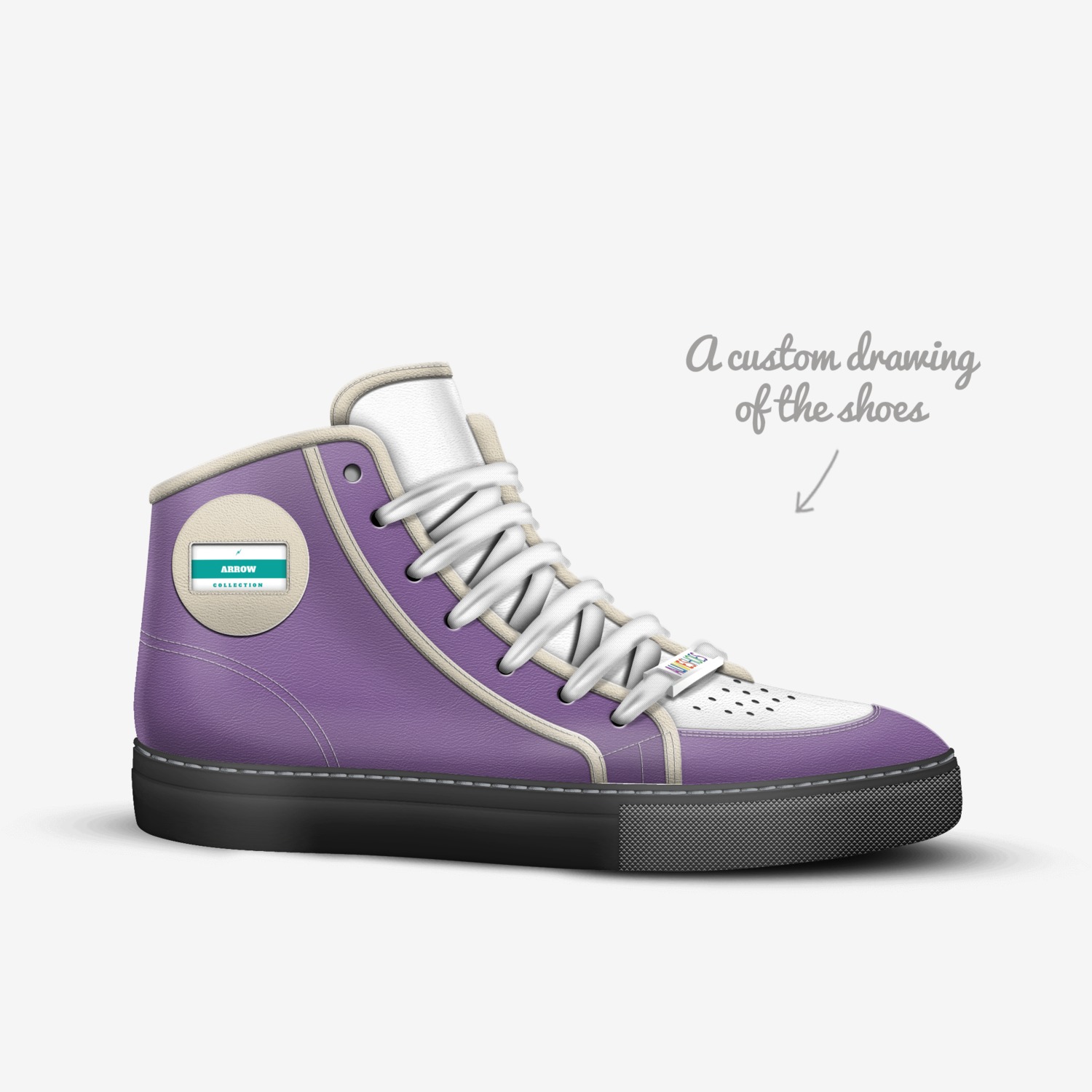 ARROW custom made in Italy shoes by Shee Yi Rong | Sketch view