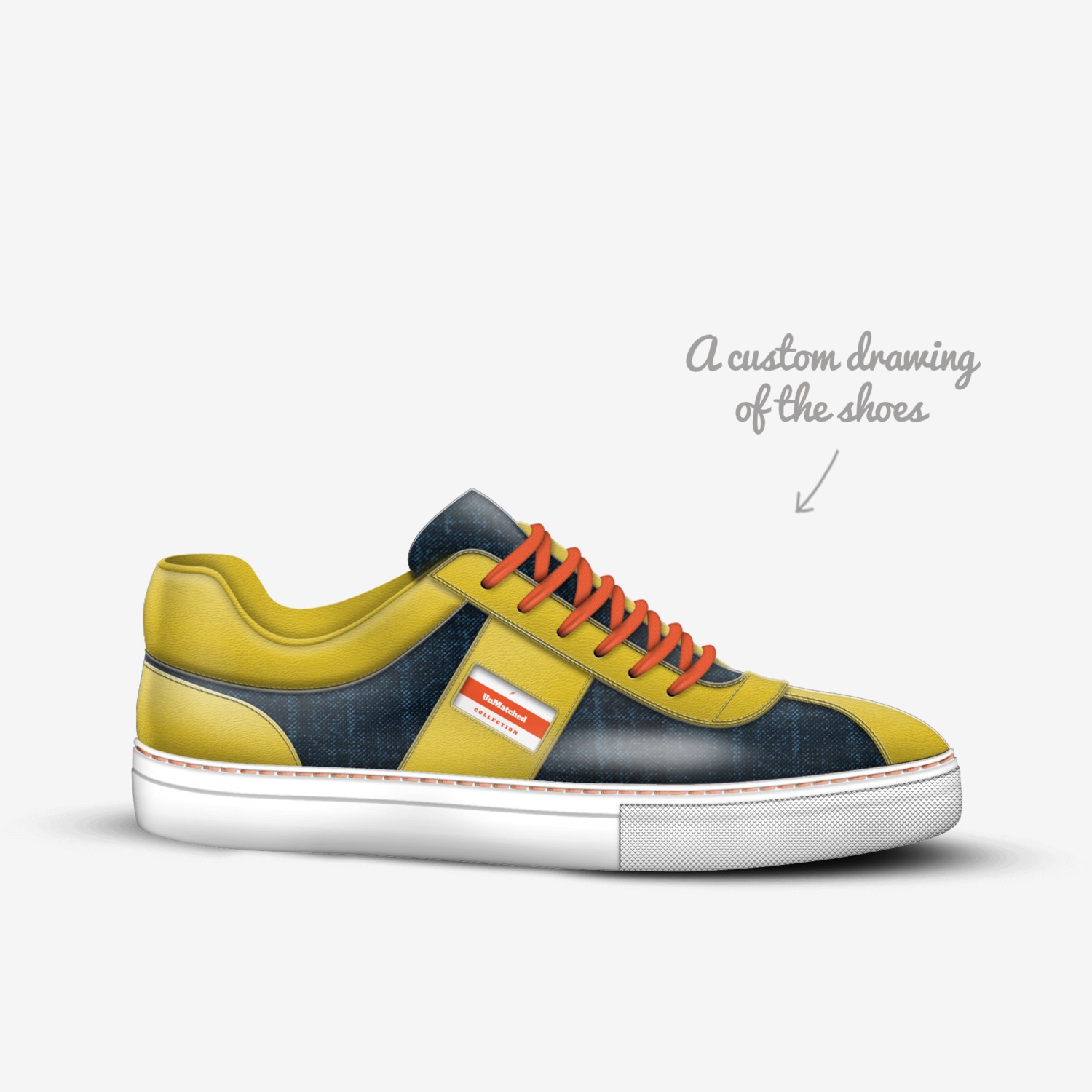 UnMatched custom made in Italy shoes by Rafael Barboza | Sketch view