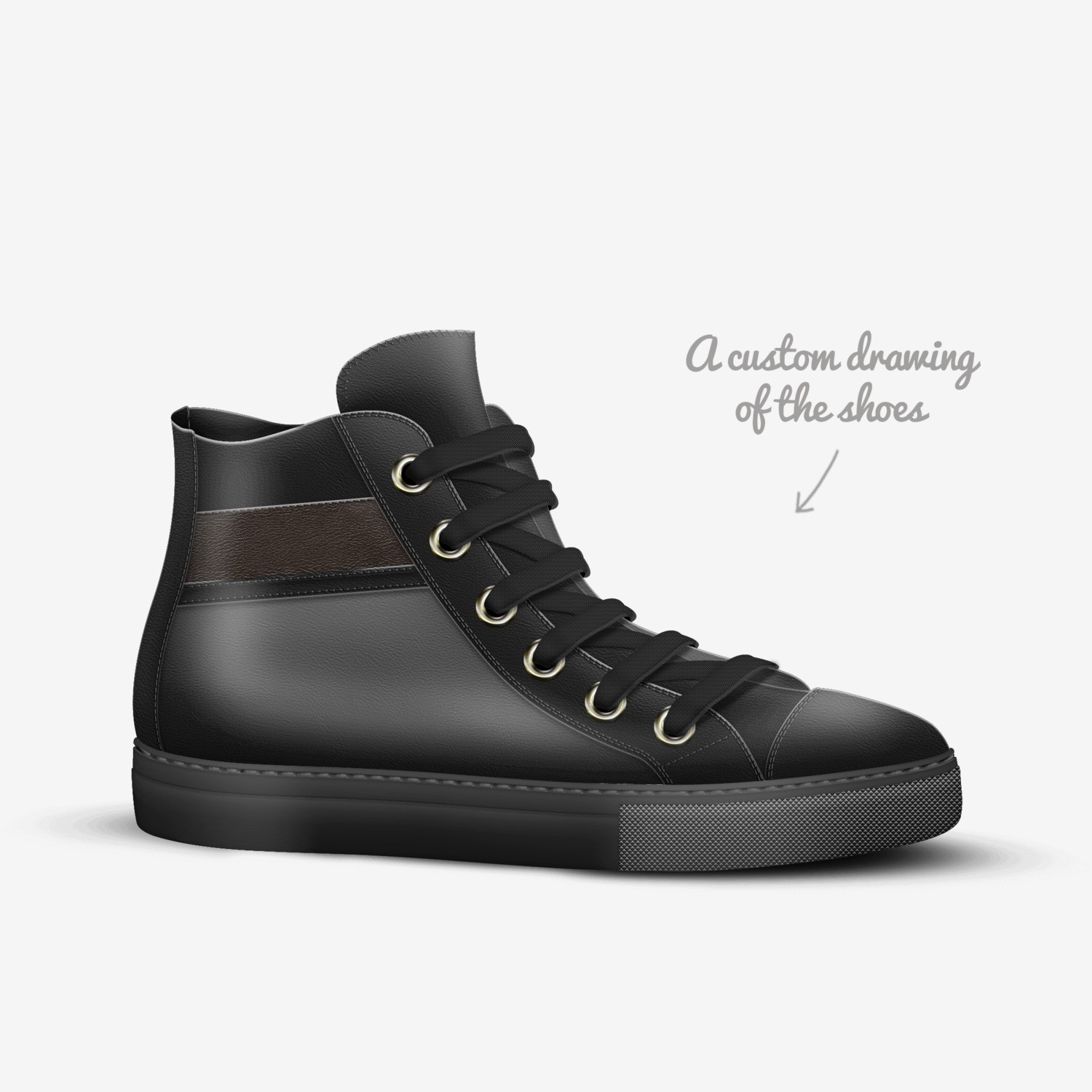 Fires custom made in Italy shoes by Jacob Avis | Sketch view
