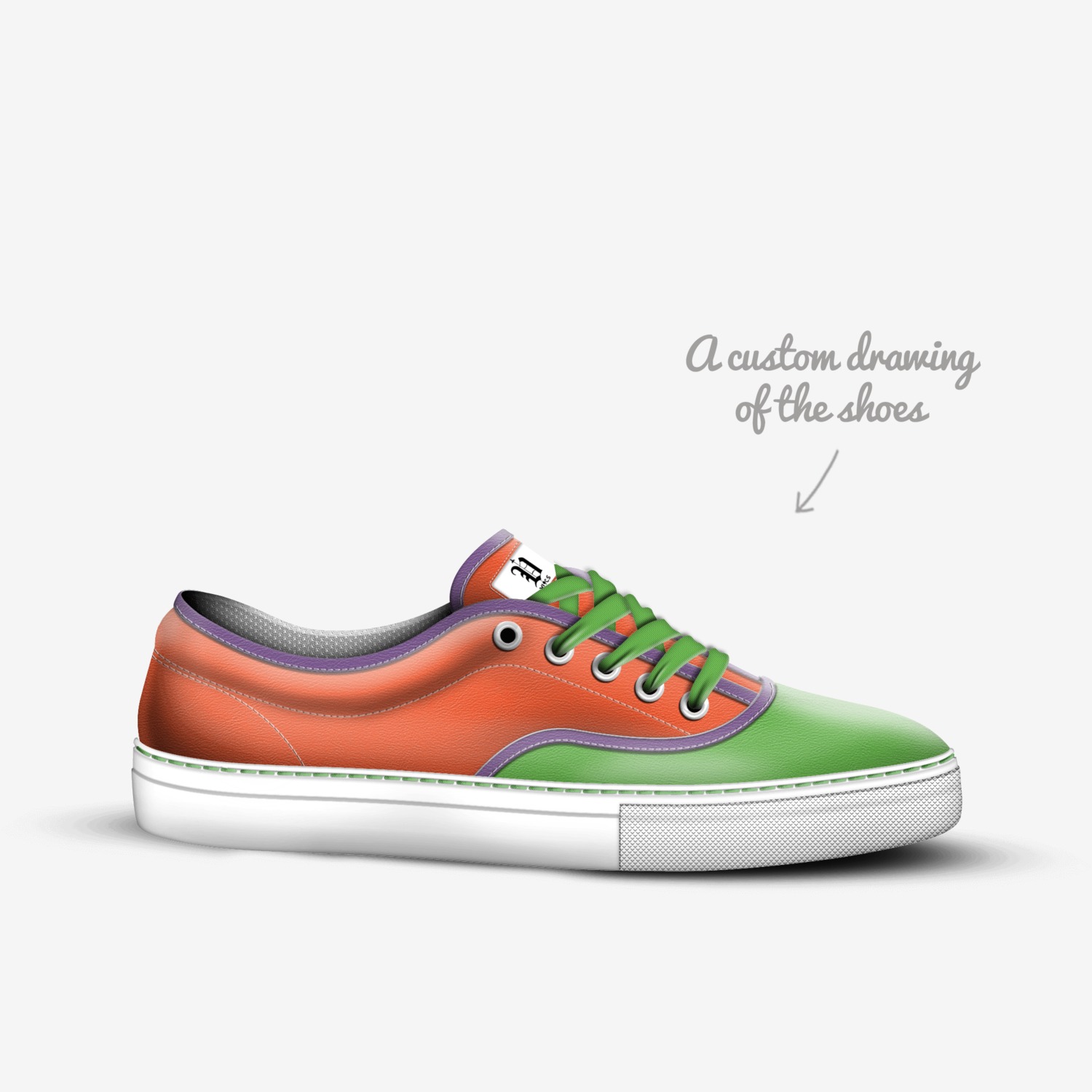 vics 80s montosh custom made in Italy shoes by Brayden Murphy | Sketch view