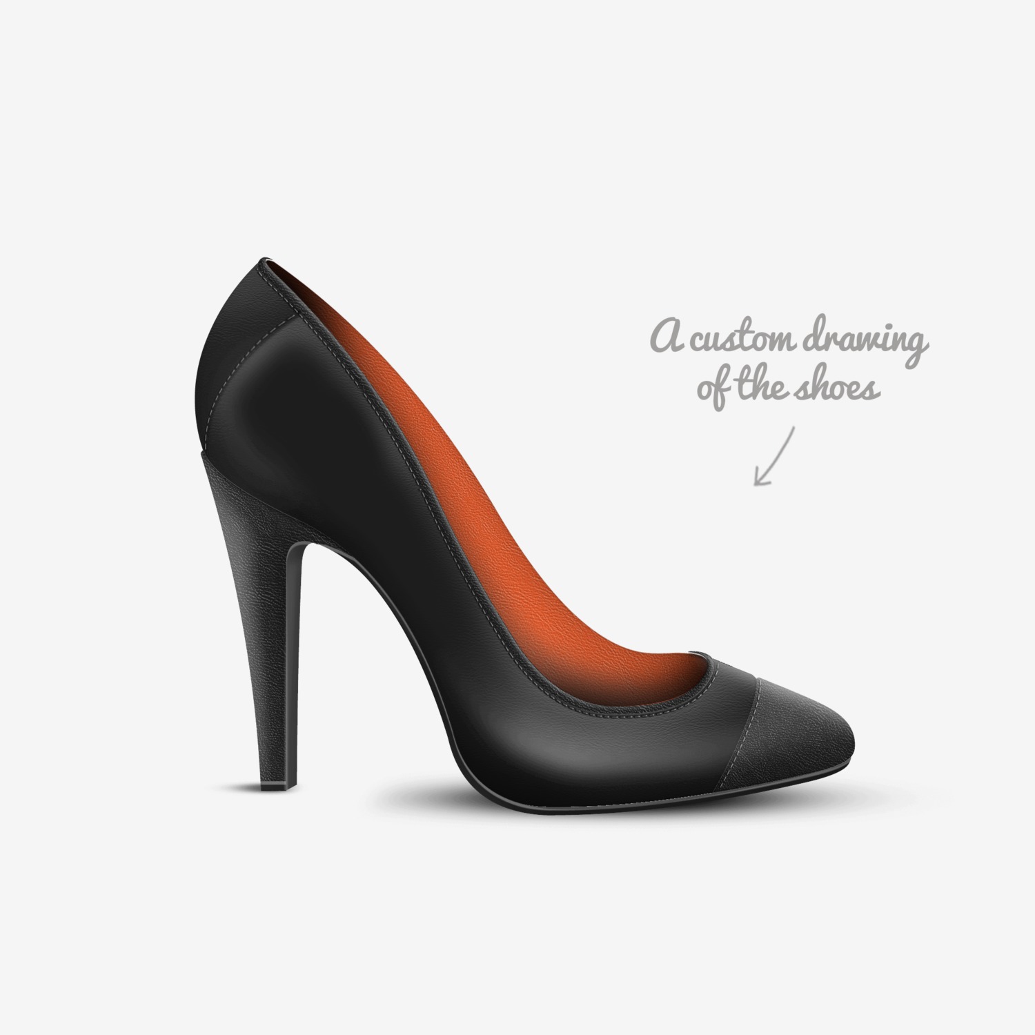 SHAY KAWAII custom made in Italy shoes by Kvn Elvn | Sketch view