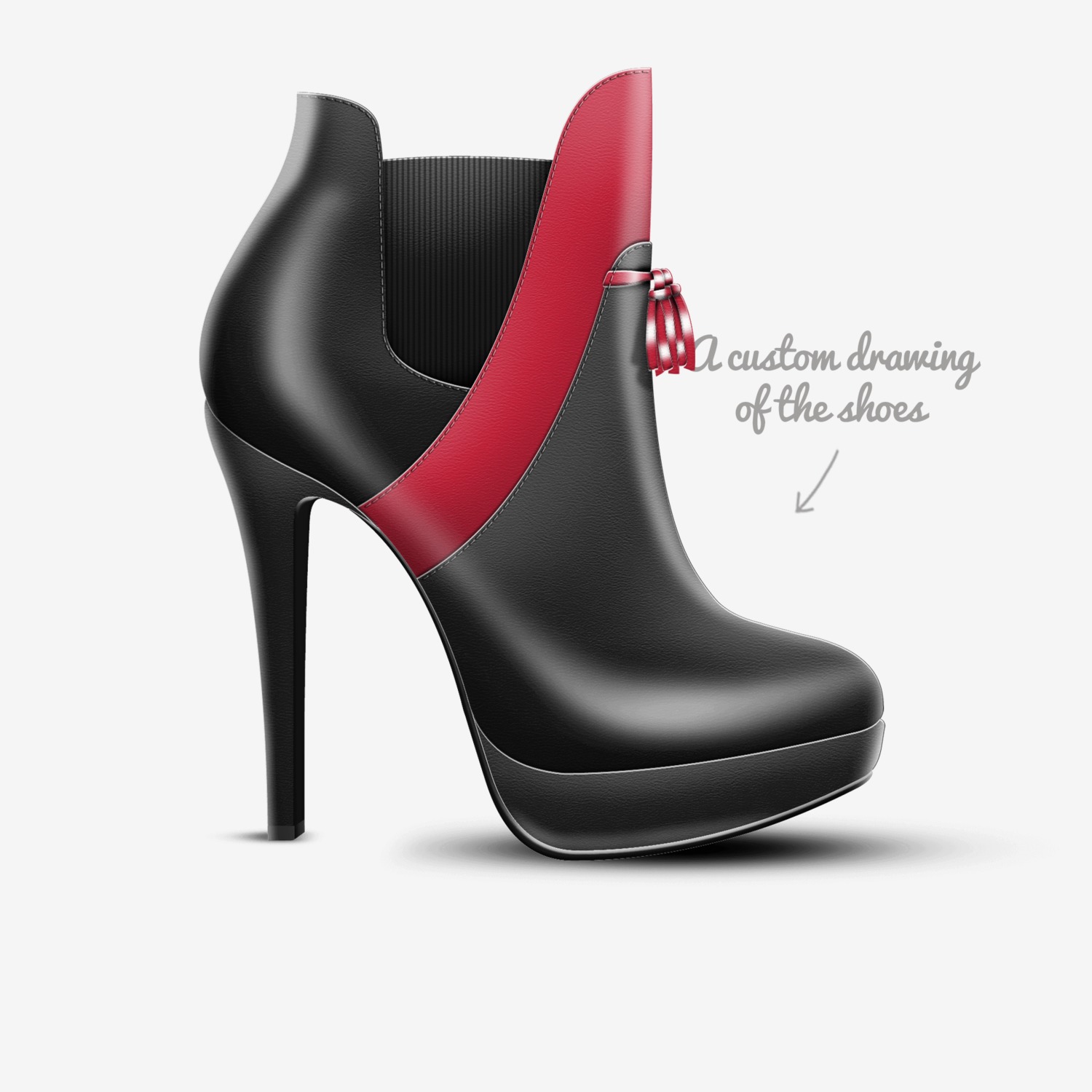 Shay kawaii 1000 custom made in Italy shoes by Kvn Elvn | Sketch view