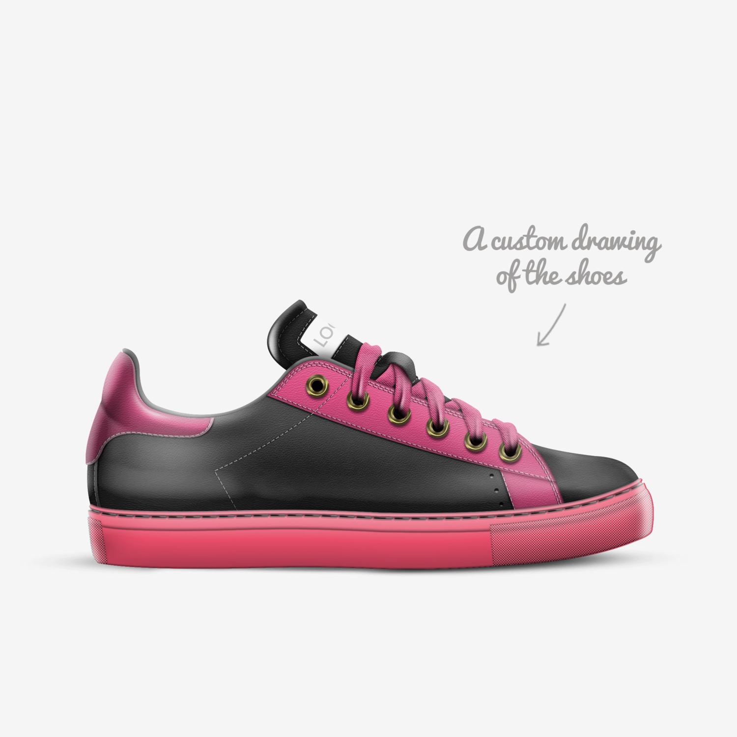 morans custom made in Italy shoes by Dylan Moran | Sketch view