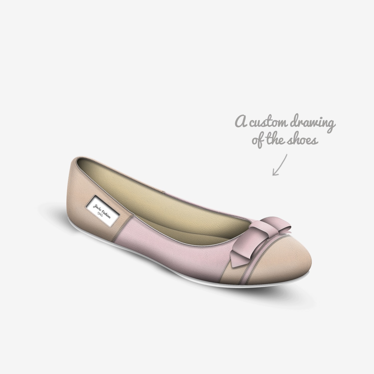JinAe Fashion custom made in Italy shoes by Jenae | Sketch view
