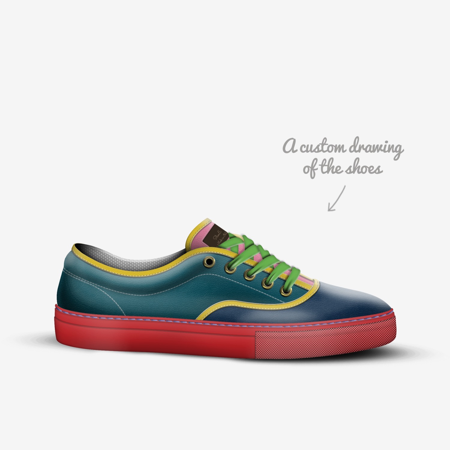 SlimE custom made in Italy shoes by Bryon Safreed | Sketch view
