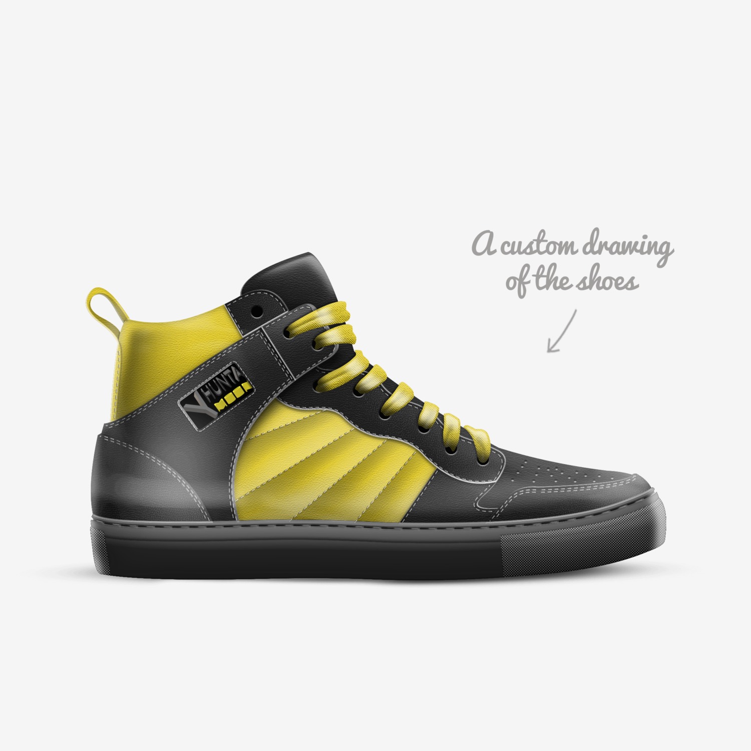 YHUNTA MOON custom made in Italy shoes by Hunta Moon, Llc | Sketch view