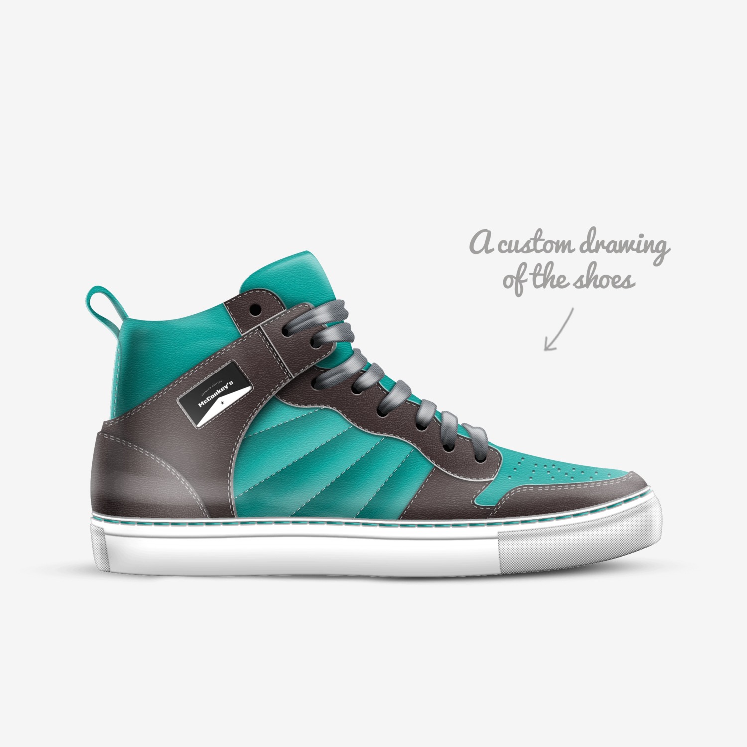 McConkey’s custom made in Italy shoes by Jordan Kennedy | Sketch view
