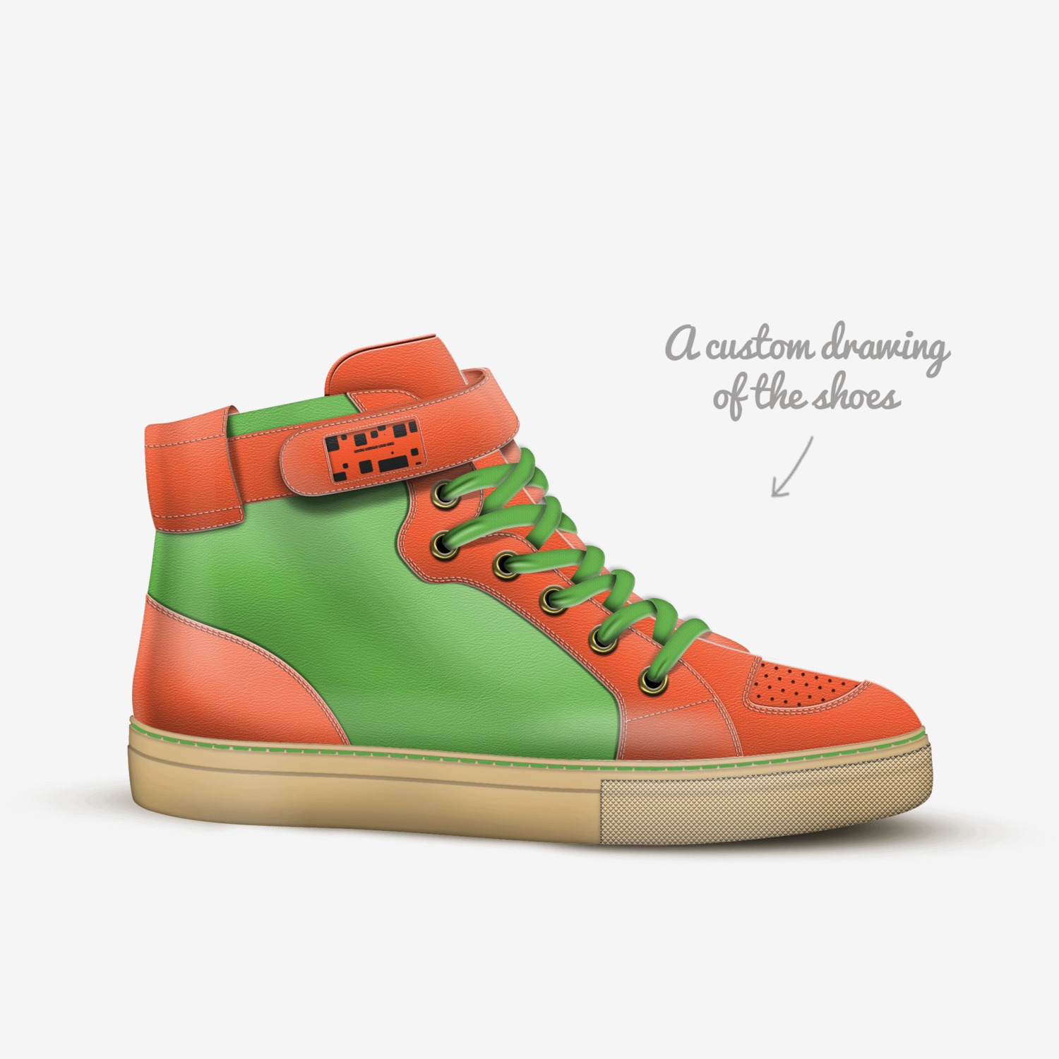 NICK SLIME 90s N-H custom made in Italy shoes by John Sturgis | Sketch view