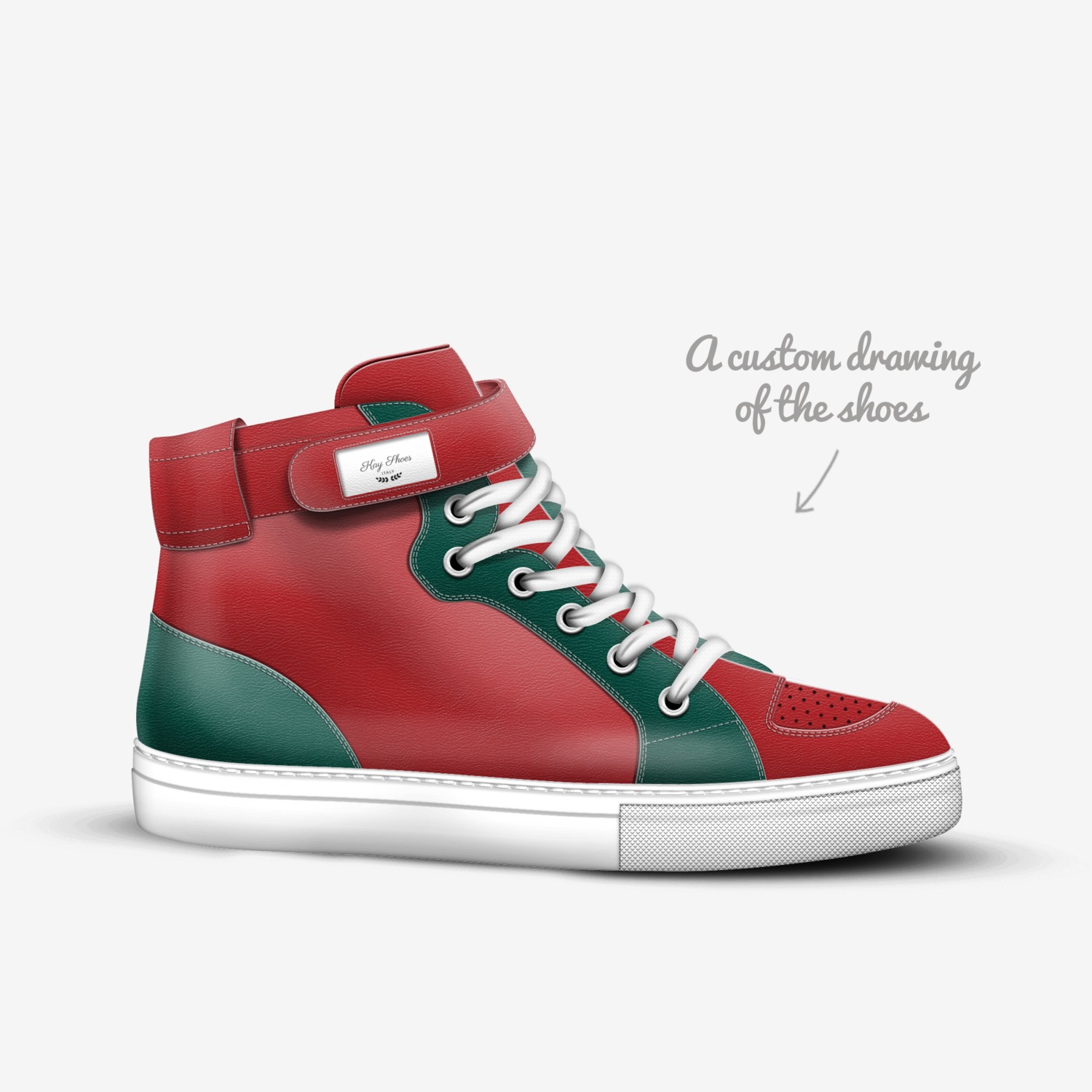 Kay Shoes custom made in Italy shoes by Karina | Sketch view