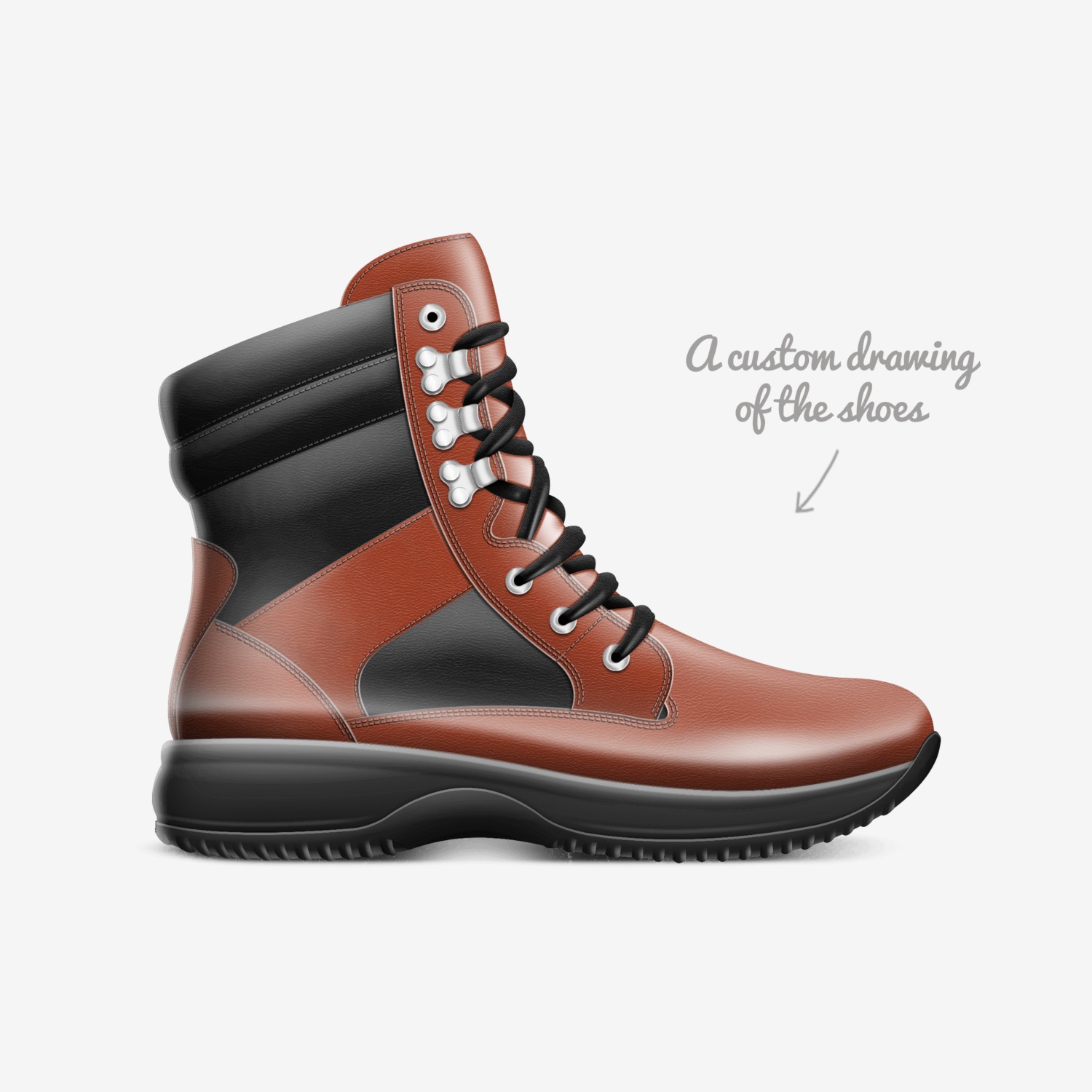 Bimps custom made in Italy shoes by Brian | Sketch view