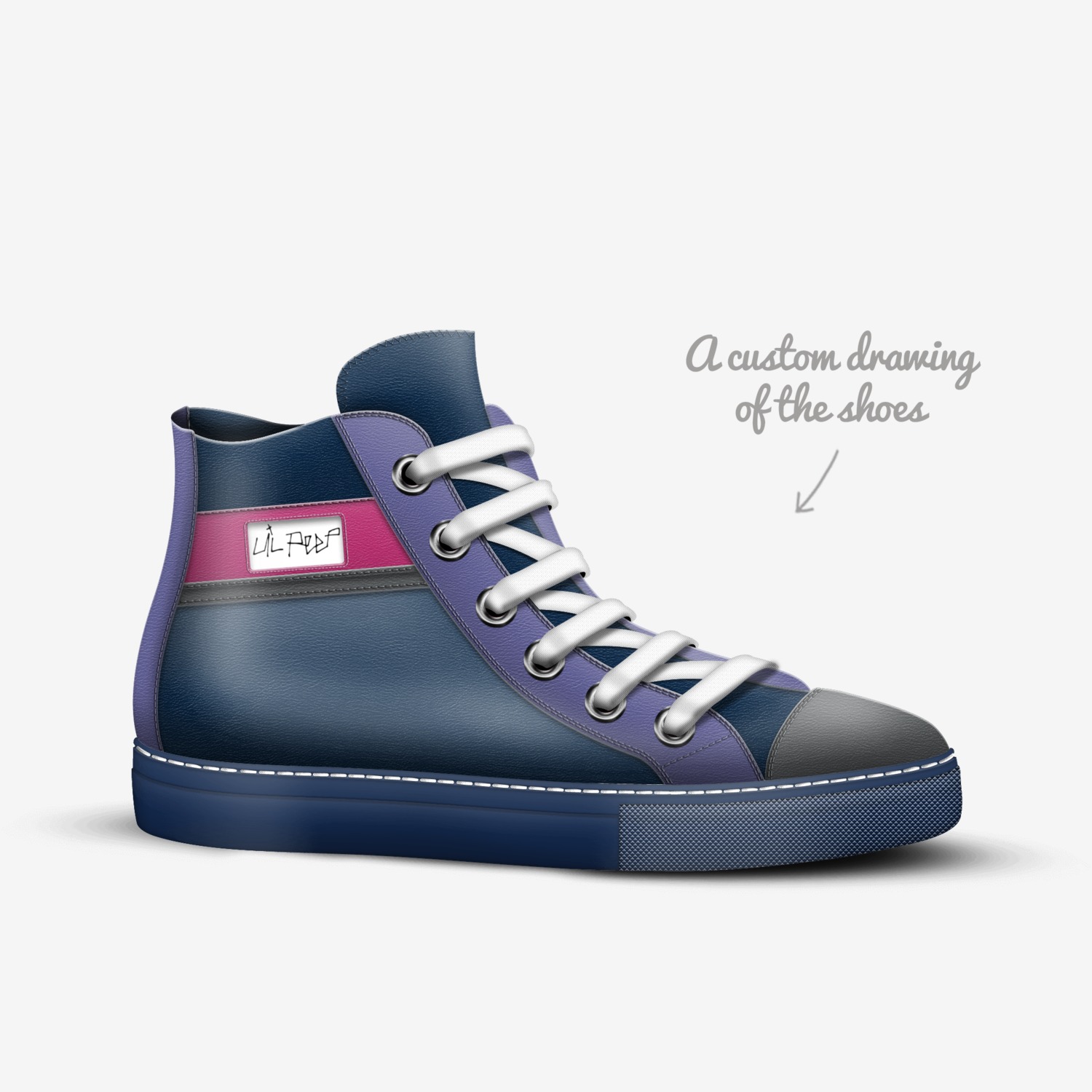 buffy custom made in Italy shoes by Raya | Sketch view