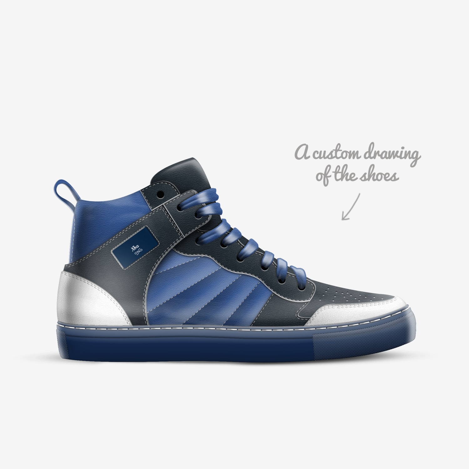 Nba  custom made in Italy shoes by Nba Young Boy | Sketch view