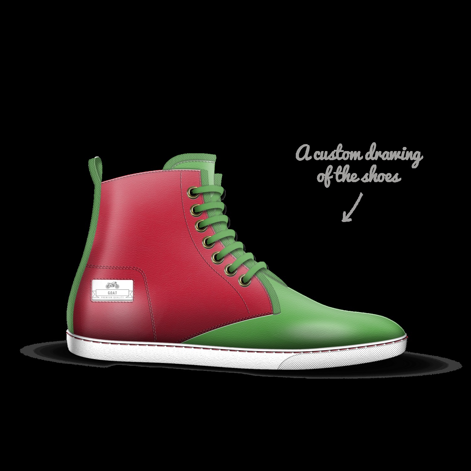 Goat custom shoes clearance