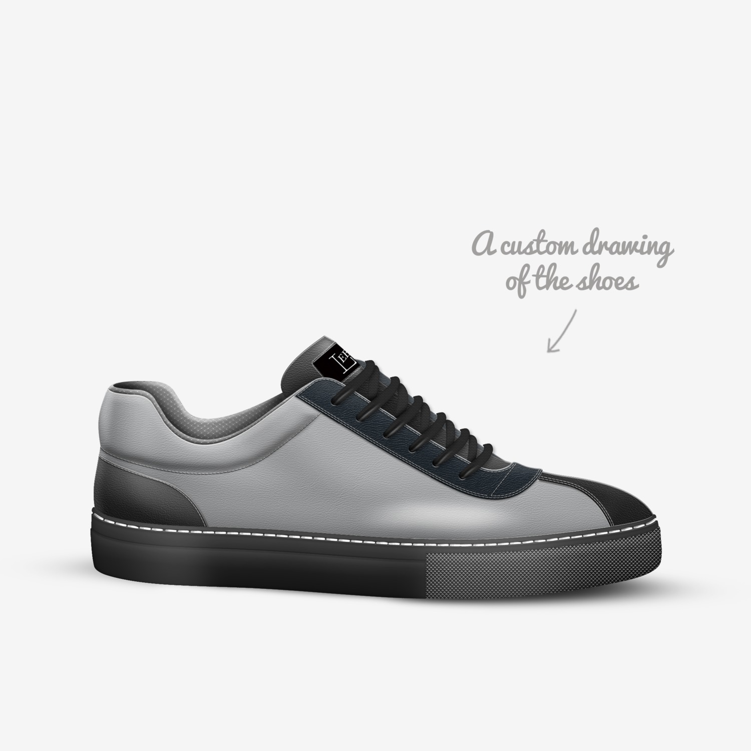 LEBS custom made in Italy shoes by Kareem Chammaa | Sketch view