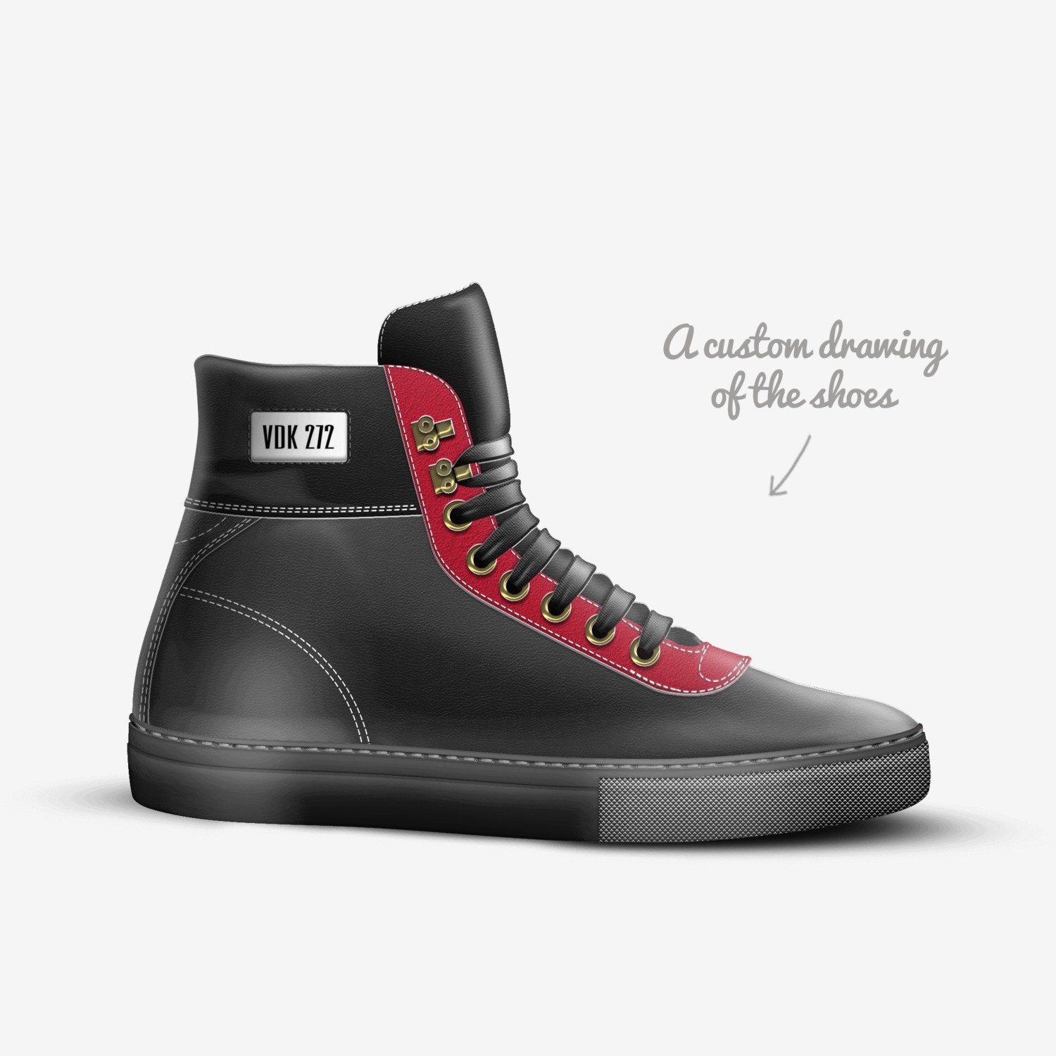 Vdk272 custom made in Italy shoes by Cyron James | Sketch view