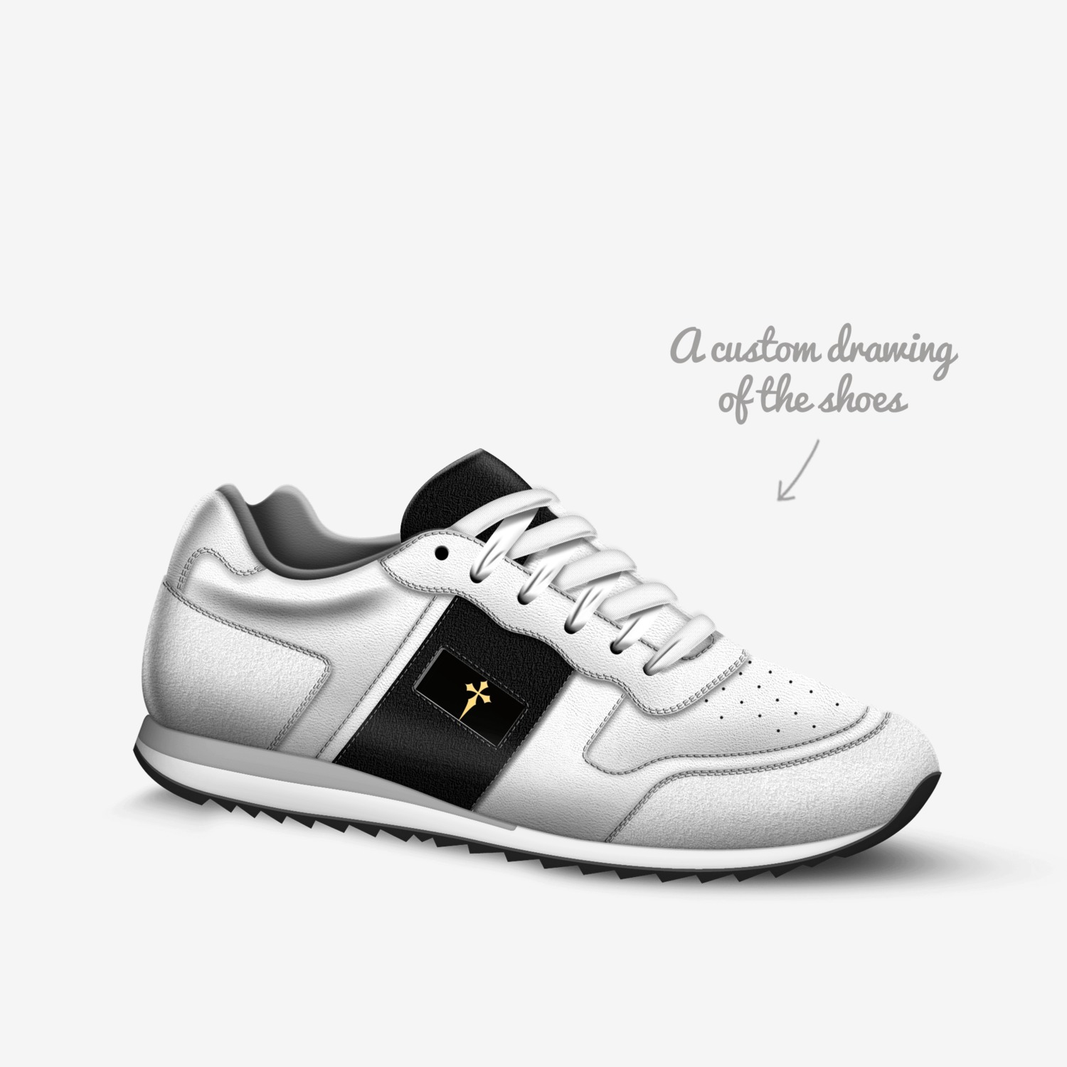 ➕1 REAL custom made in Italy shoes by Marvin Church | Sketch view