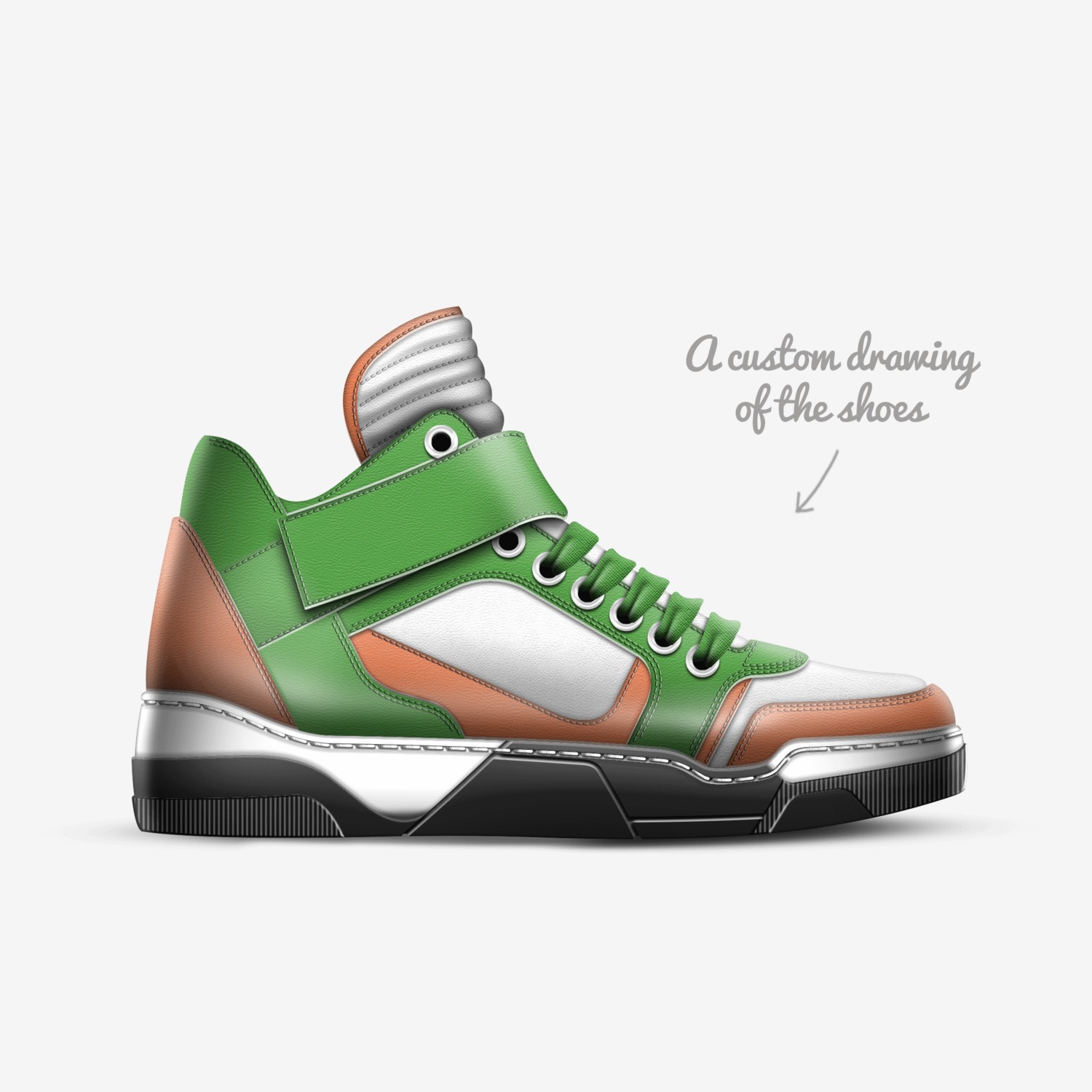 Lords custom made in Italy shoes by Gregory Turner | Sketch view