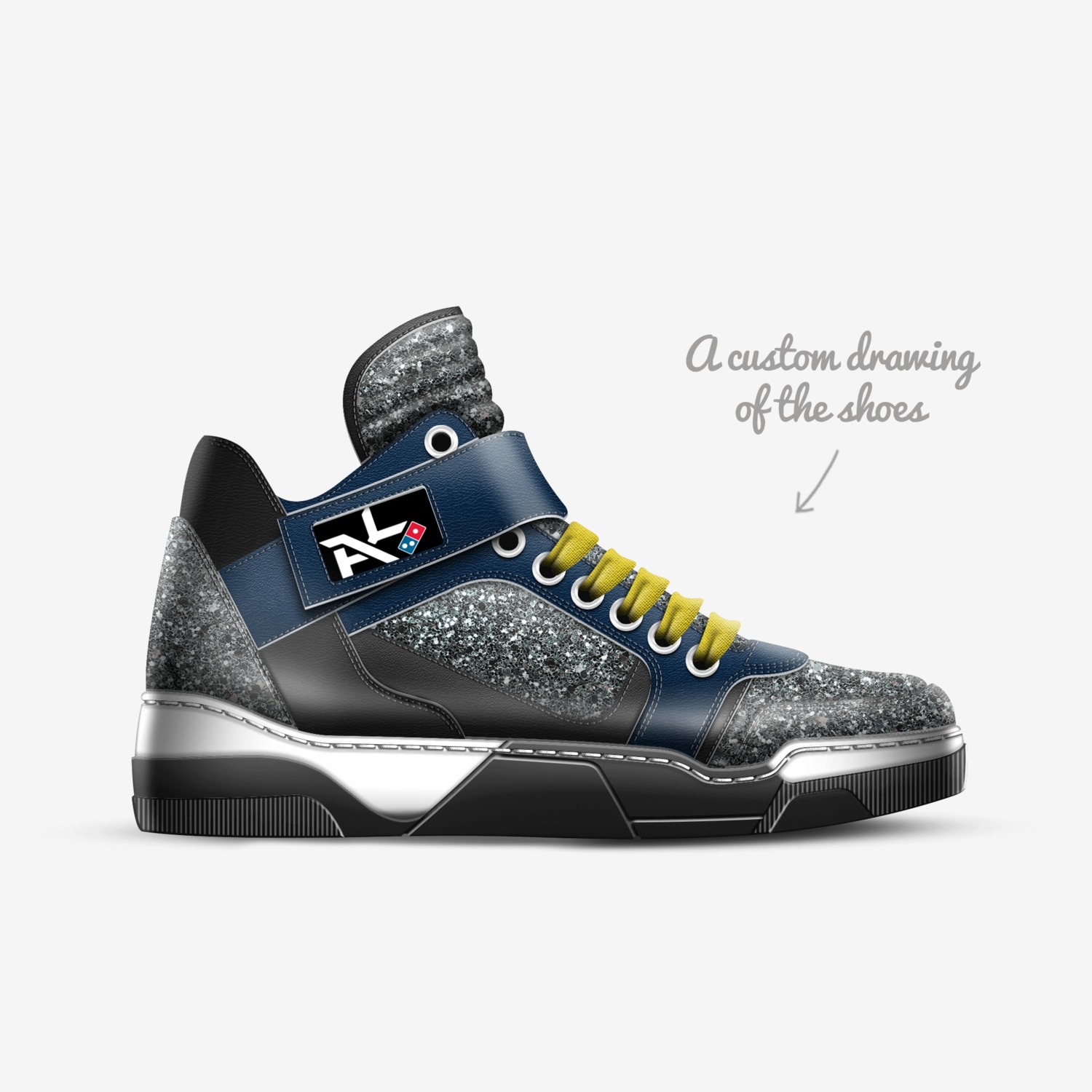 Ashley custom made in Italy shoes by Gabriel De Oliveira | Sketch view