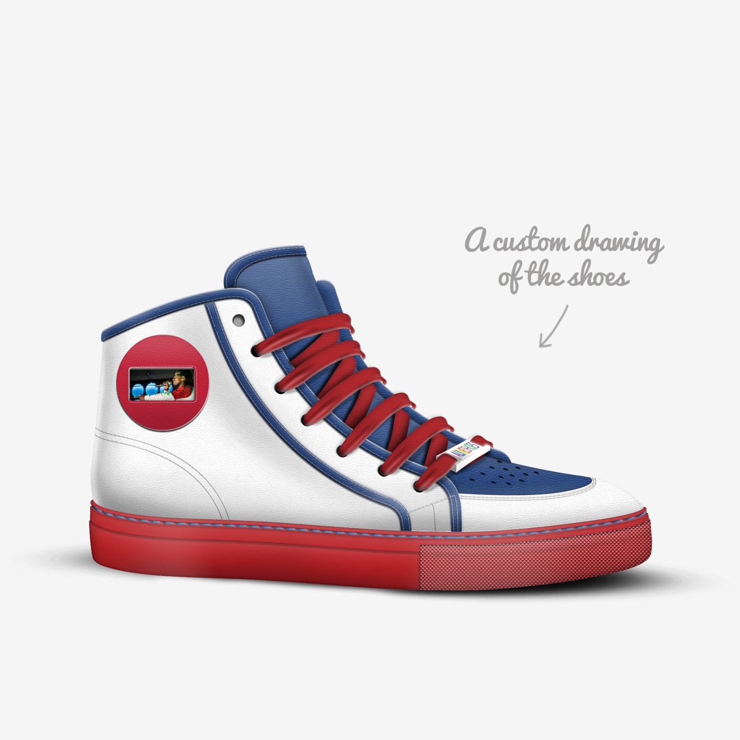 Dynamite Tha Don custom made in Italy shoes by Carlos Bankston-merriweather | Sketch view