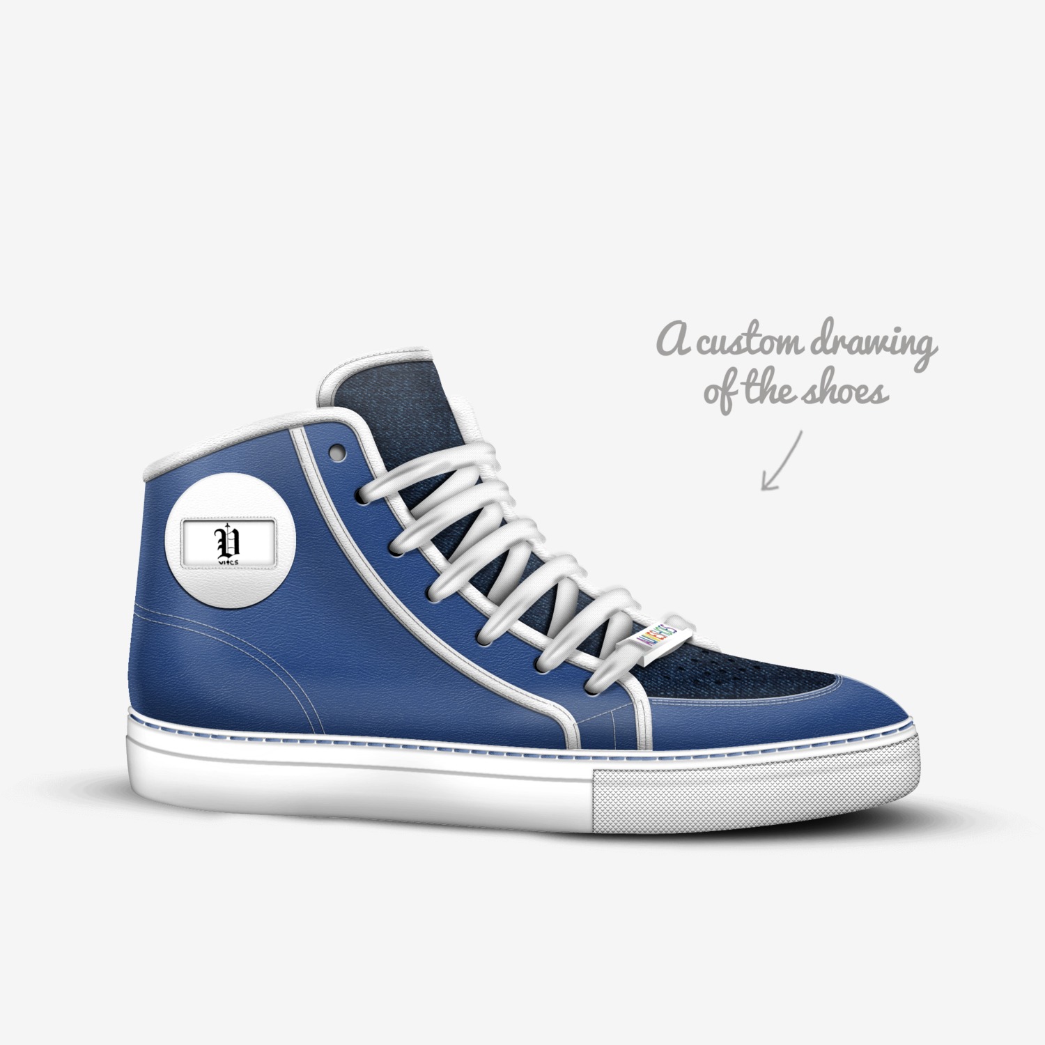 vics LE custom made in Italy shoes by Brayden Murphy | Sketch view