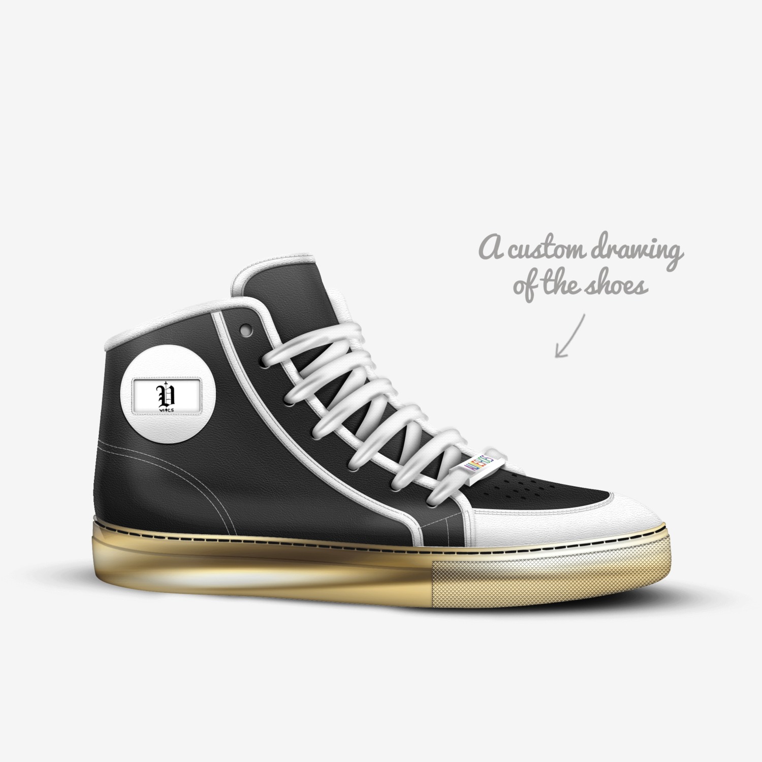 vics le 2 custom made in Italy shoes by Brayden Murphy | Sketch view