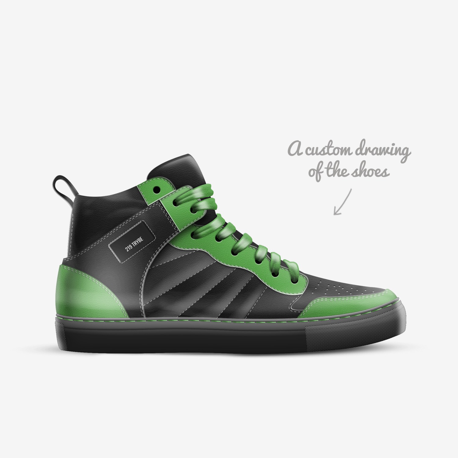 219 TRYBE custom made in Italy shoes by Ian Mayers | Sketch view