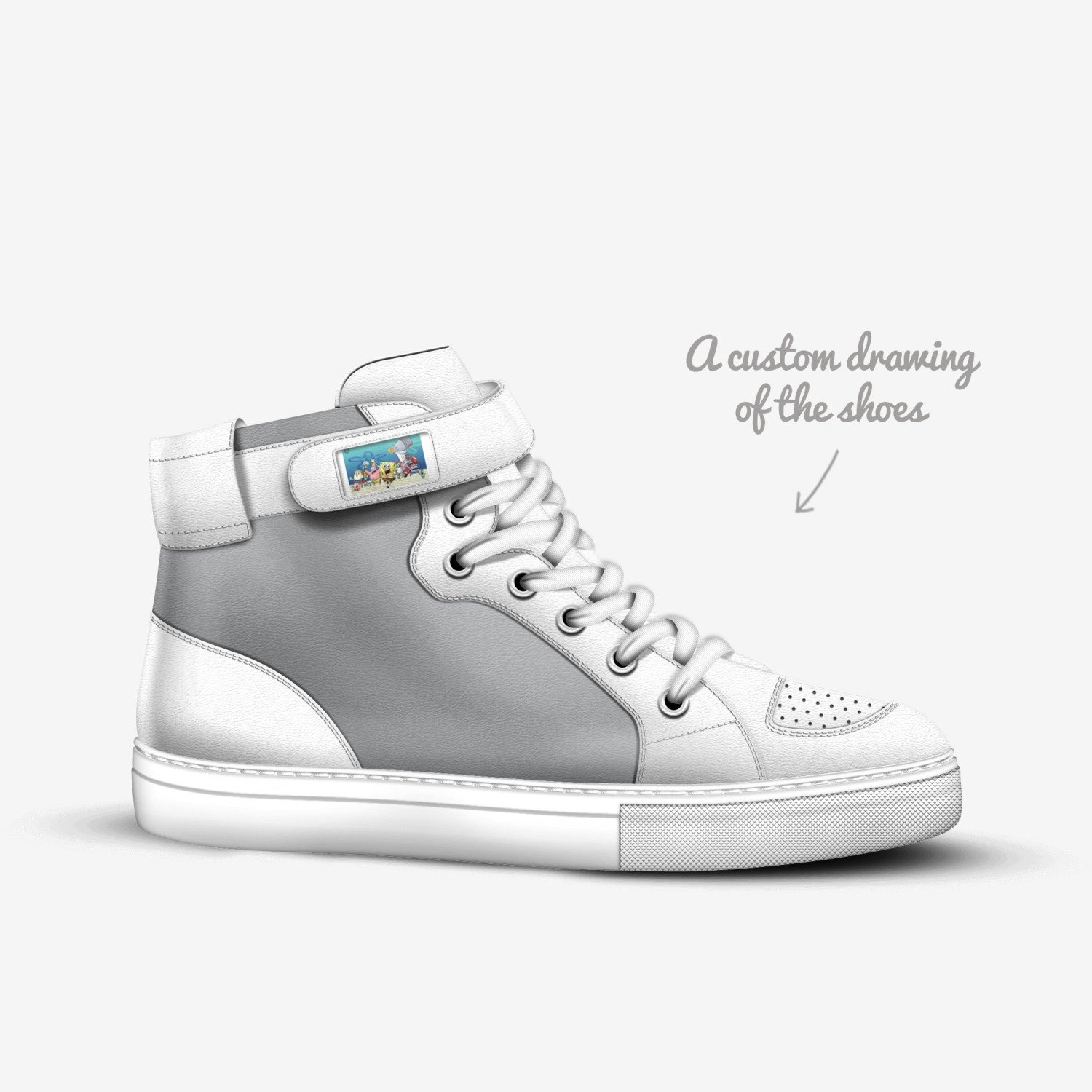 Tyrone’s shoes custom made in Italy shoes by Tayron Butler | Sketch view