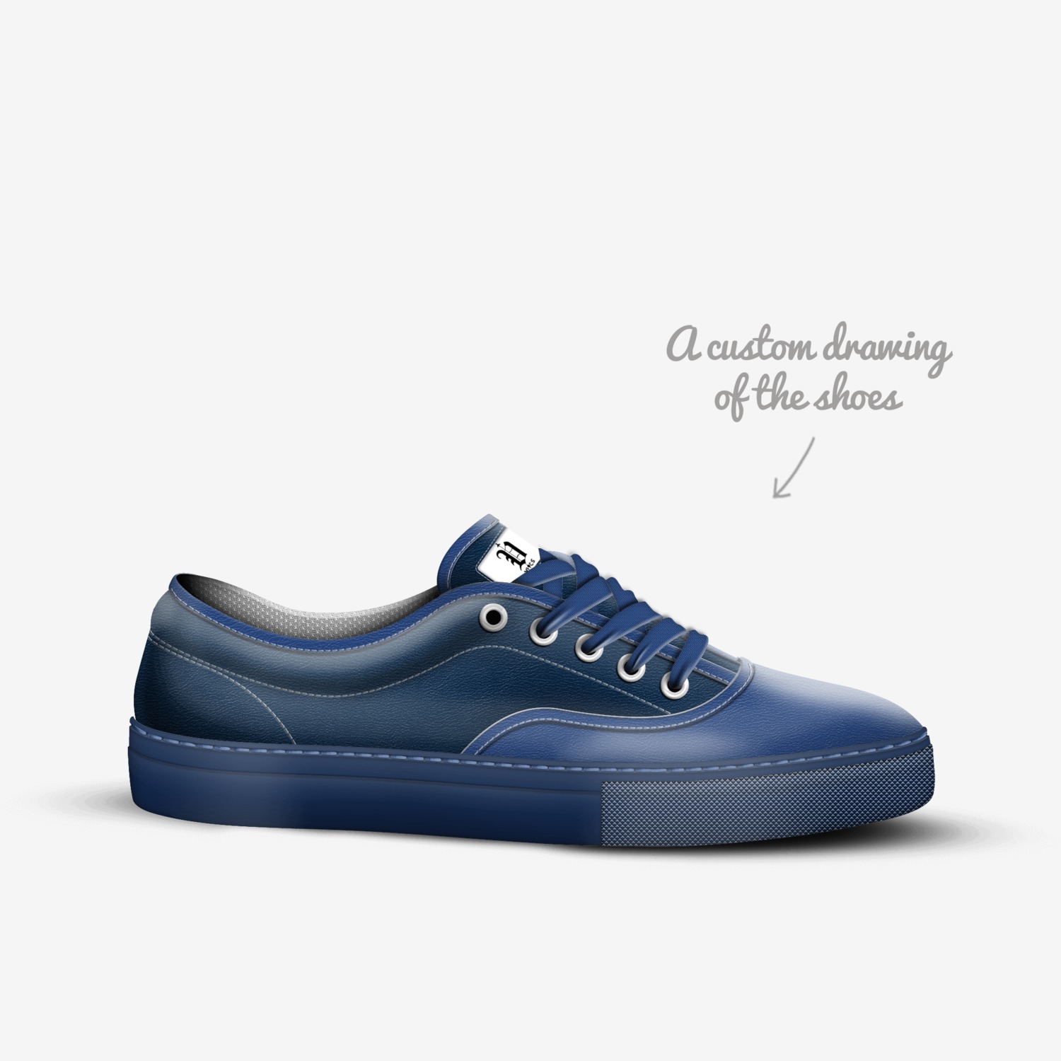 vics ocean 2 custom made in Italy shoes by Brayden Murphy | Sketch view
