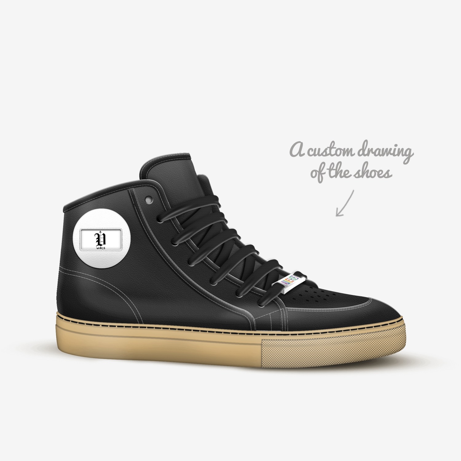 vics clyde classic custom made in Italy shoes by Brayden Murphy | Sketch view