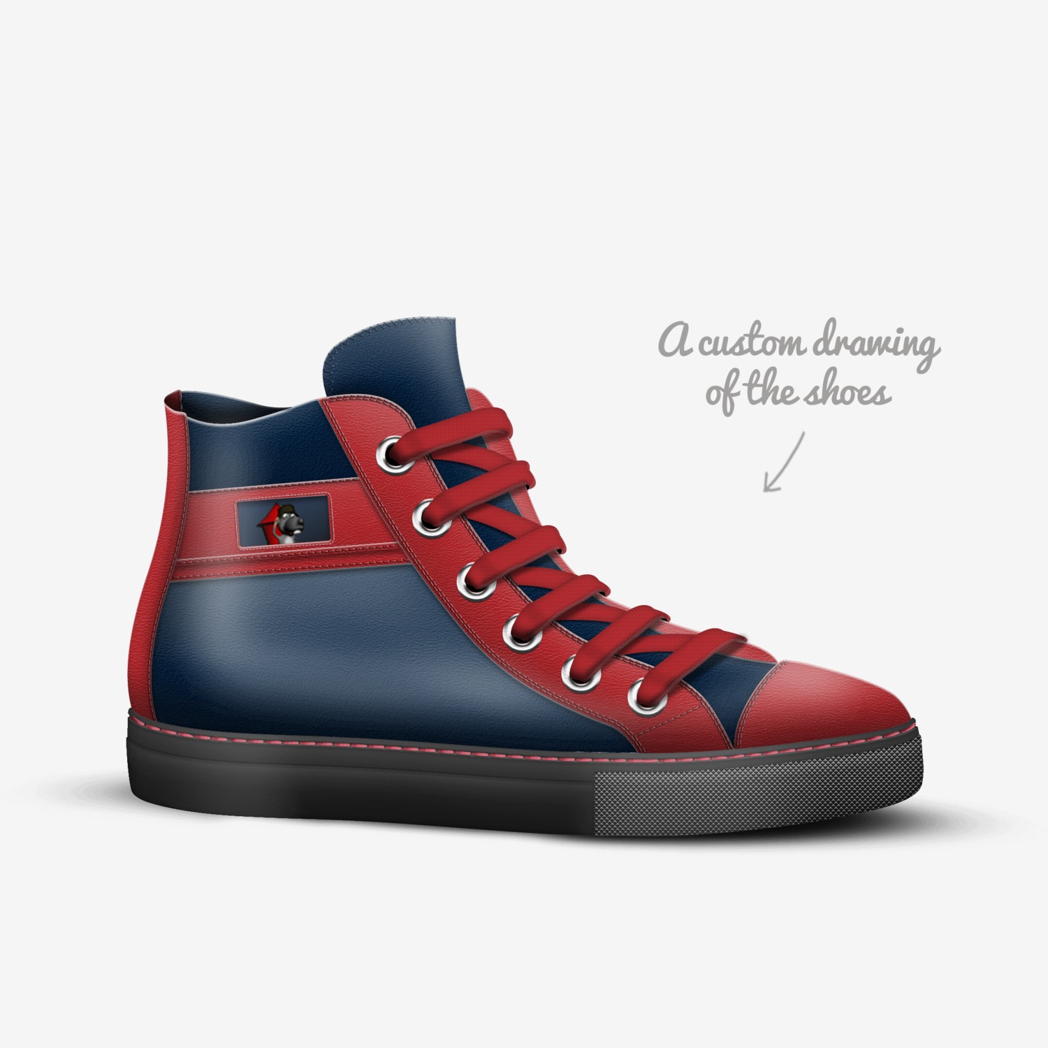 Bad Rats custom made in Italy shoes by Angus Mcnamara | Sketch view