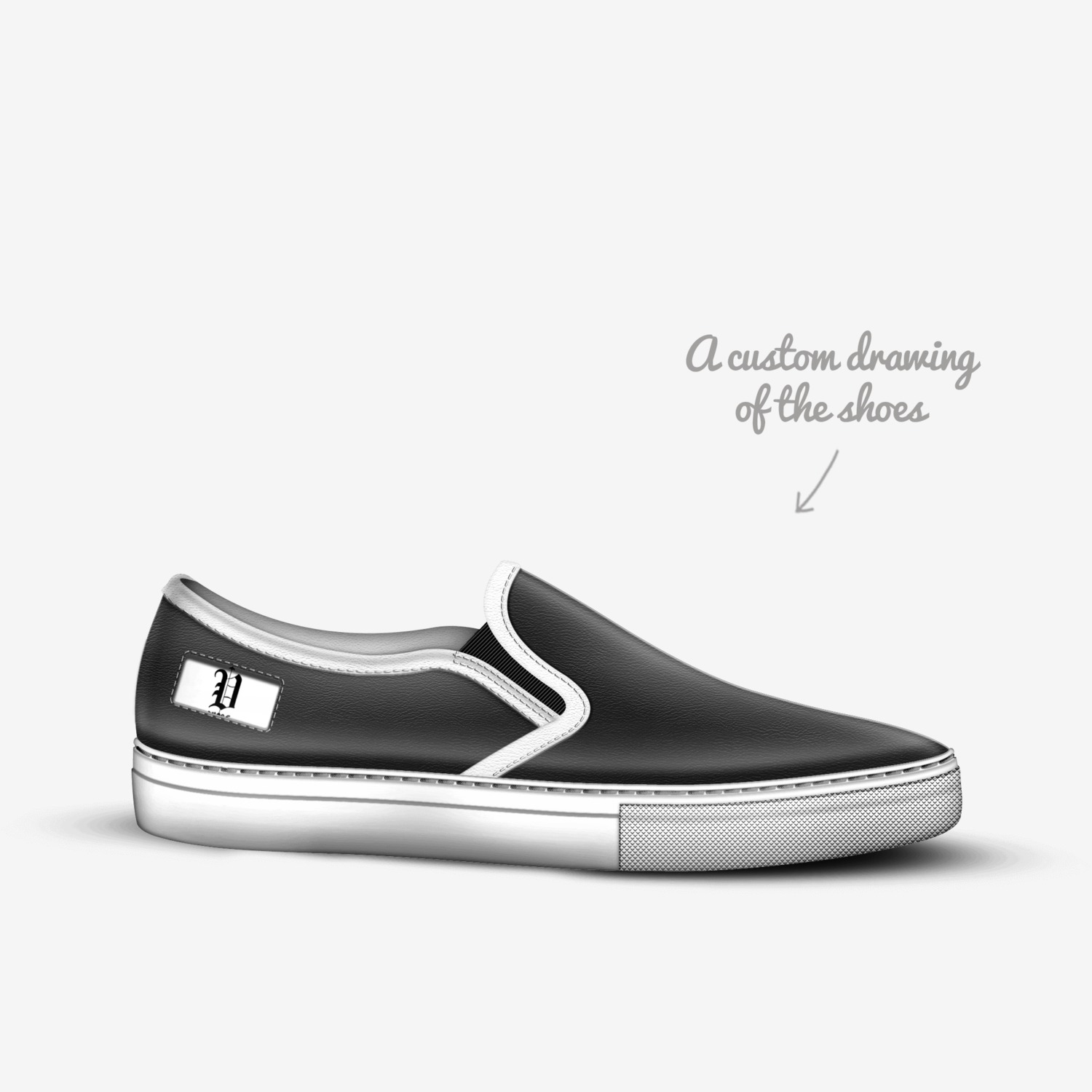 vics clyde classic custom made in Italy shoes by Brayden Murphy | Sketch view