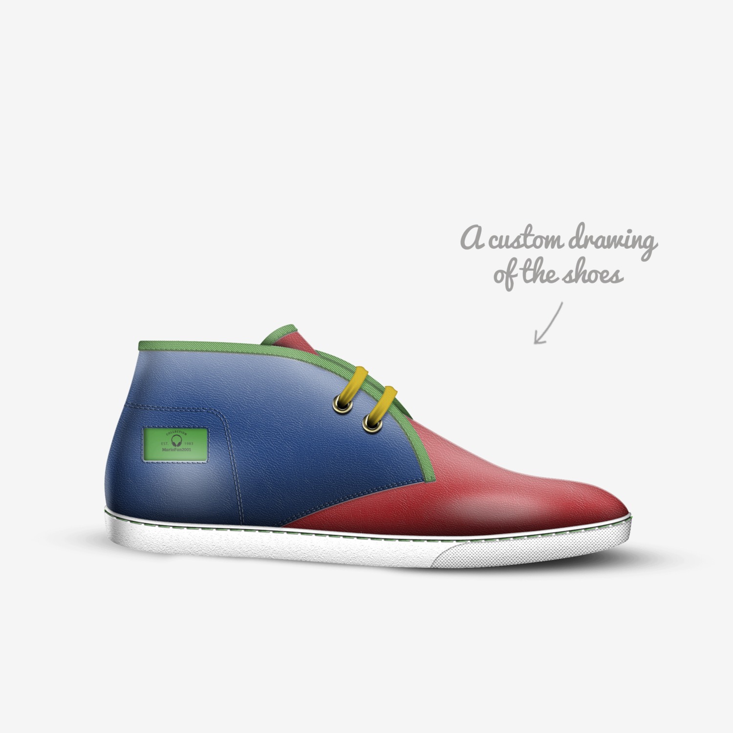 MarioF custom made in Italy shoes by Carson Gates | Sketch view