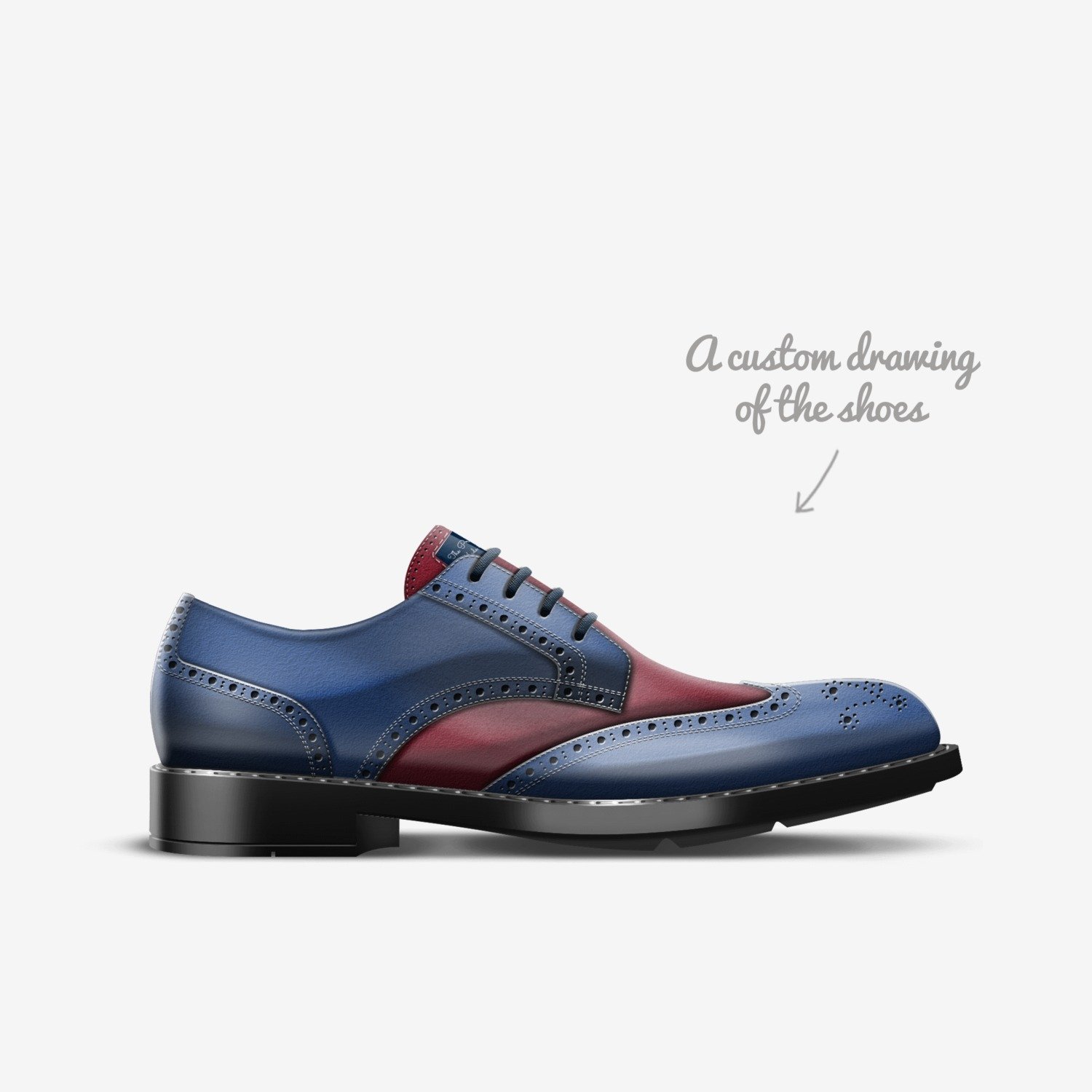The Presidential custom made in Italy shoes by Troy Taylor | Sketch view