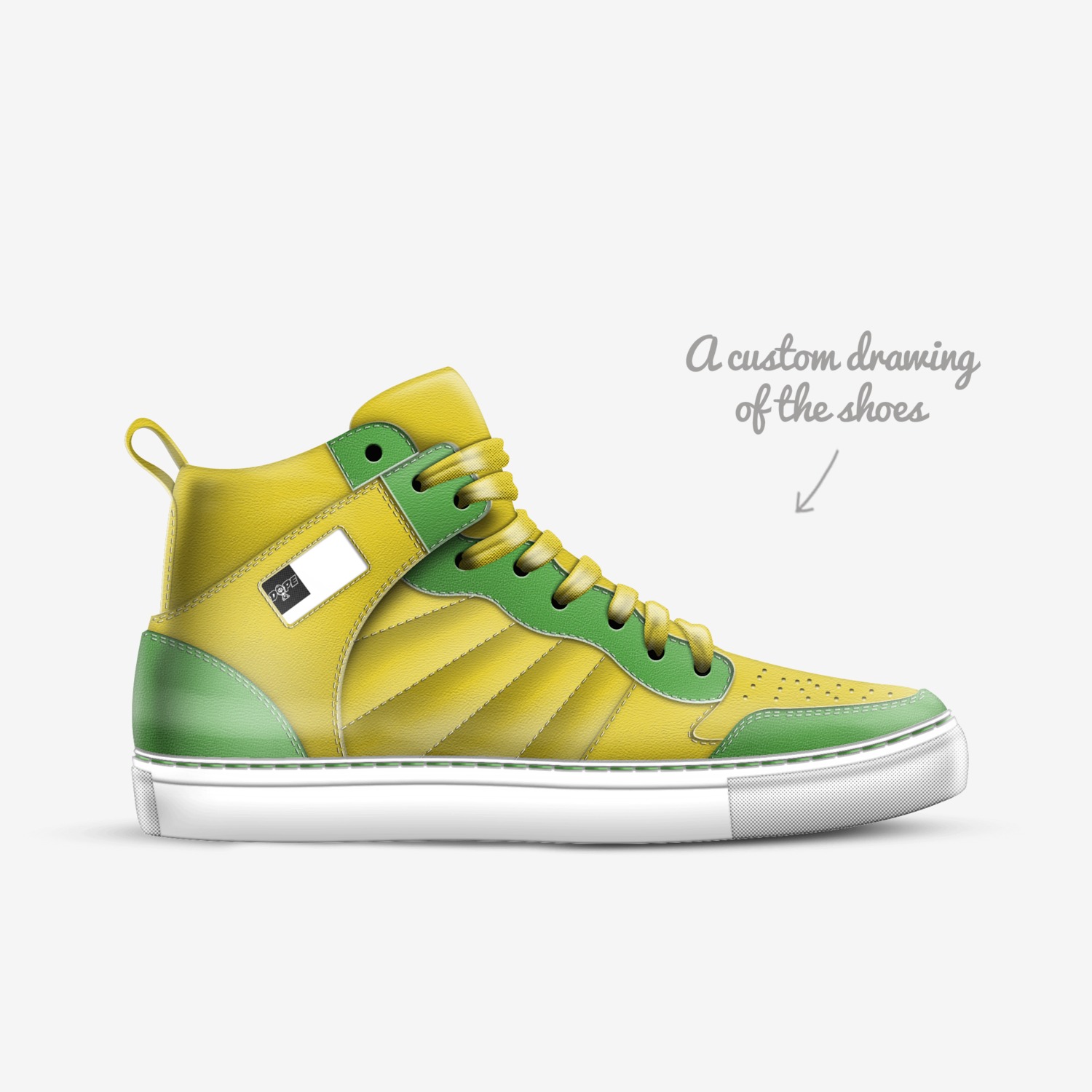 DOPE custom made in Italy shoes by Sabre | Sketch view
