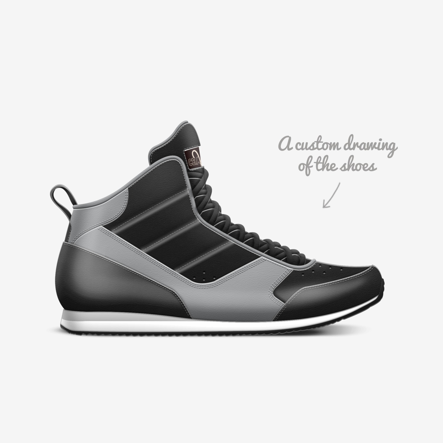 CEASAR custom made in Italy shoes by Talor Fiit | Sketch view