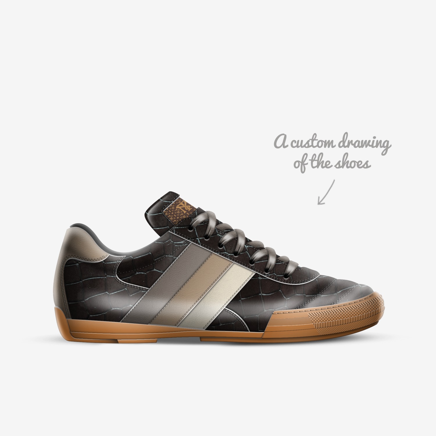 CROWNS By Royalty custom made in Italy shoes by Stephen Allen | Sketch view