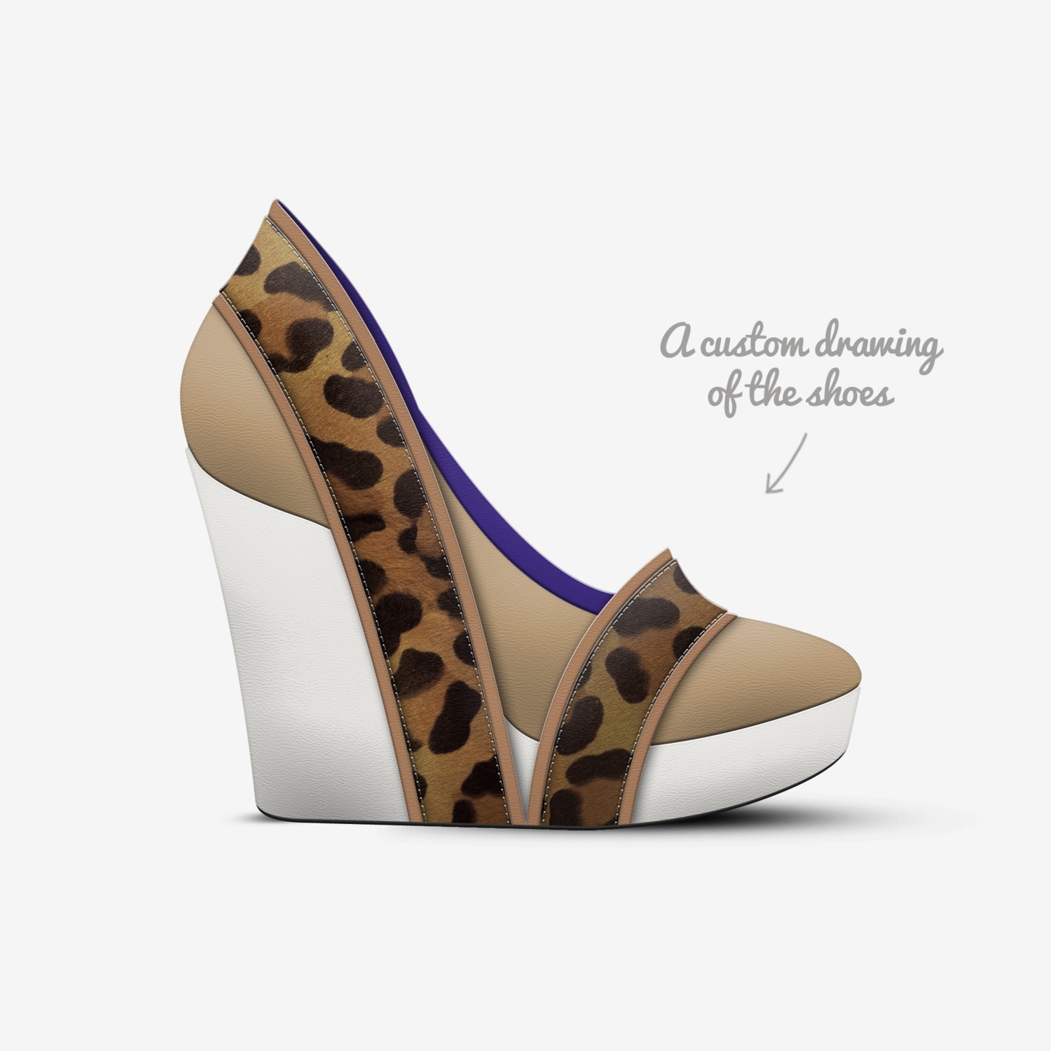 Katz custom made in Italy shoes by Kabeer Hussain | Sketch view