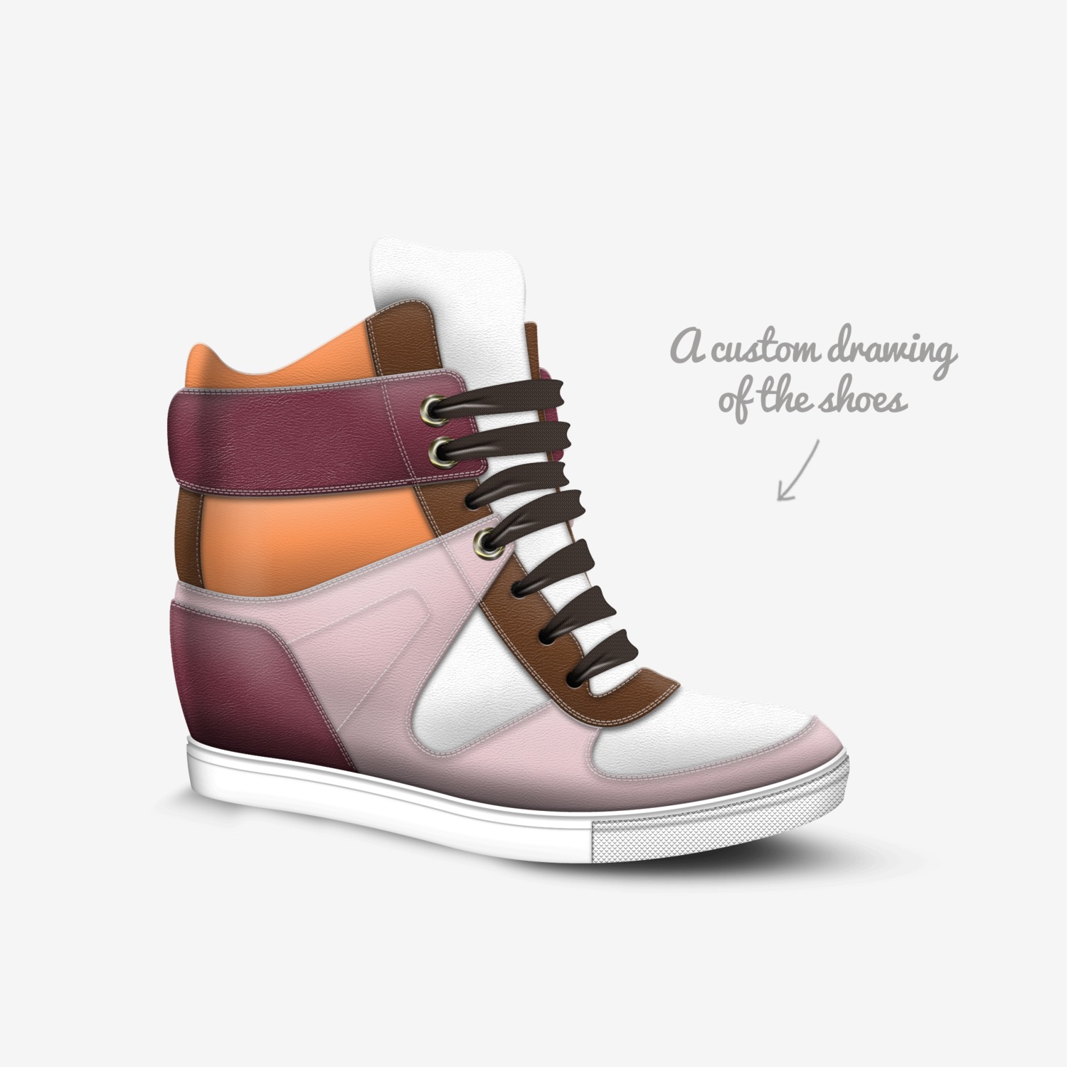 BlueBallz custom made in Italy shoes by William Sewell | Sketch view