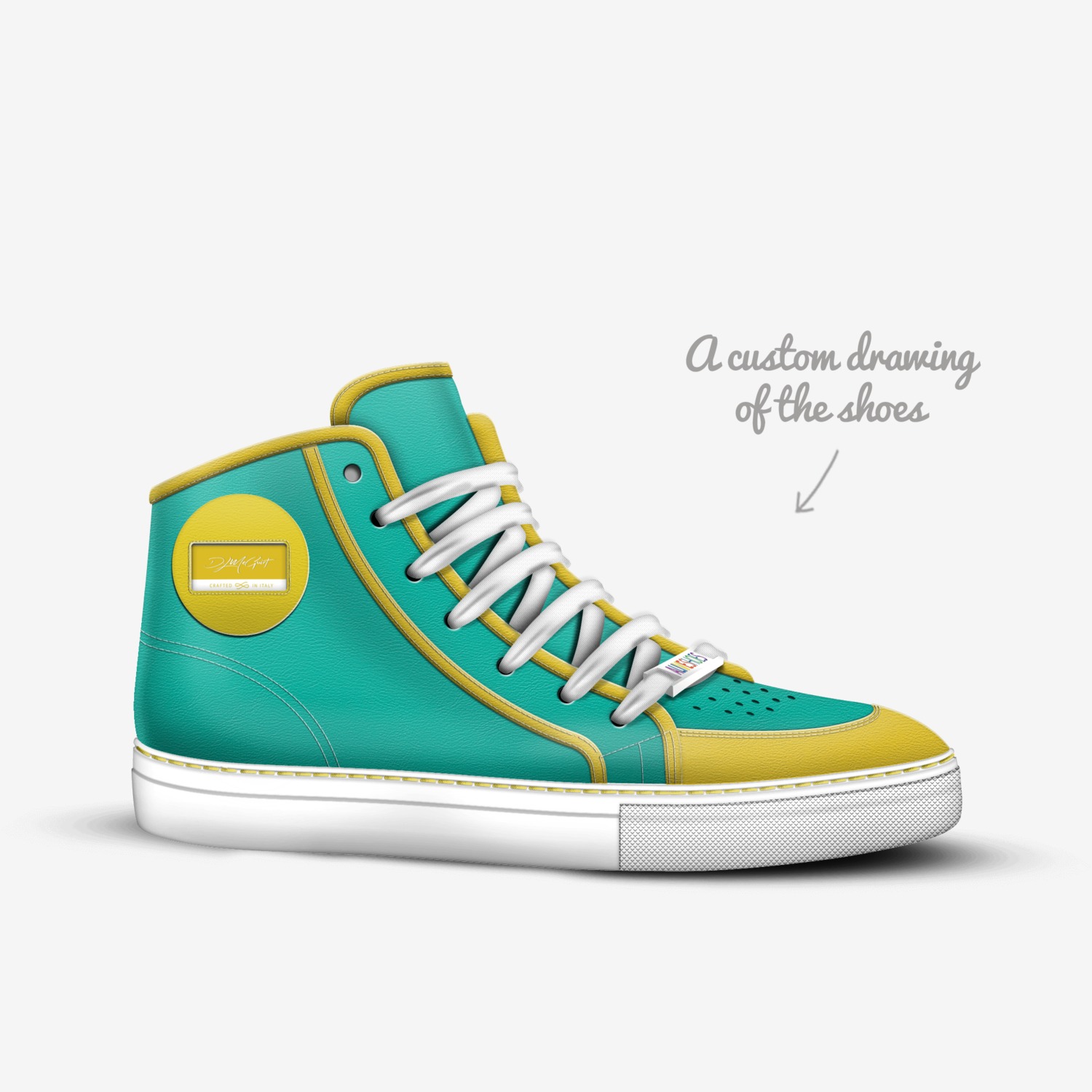 Dede custom made in Italy shoes by Deirdre Mcguirt | Sketch view