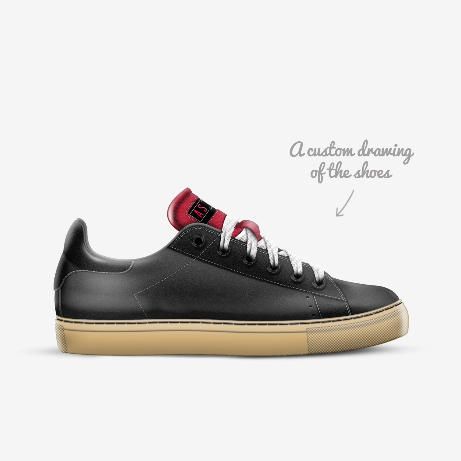 A7 custom made in Italy shoes by Tma | Sketch view