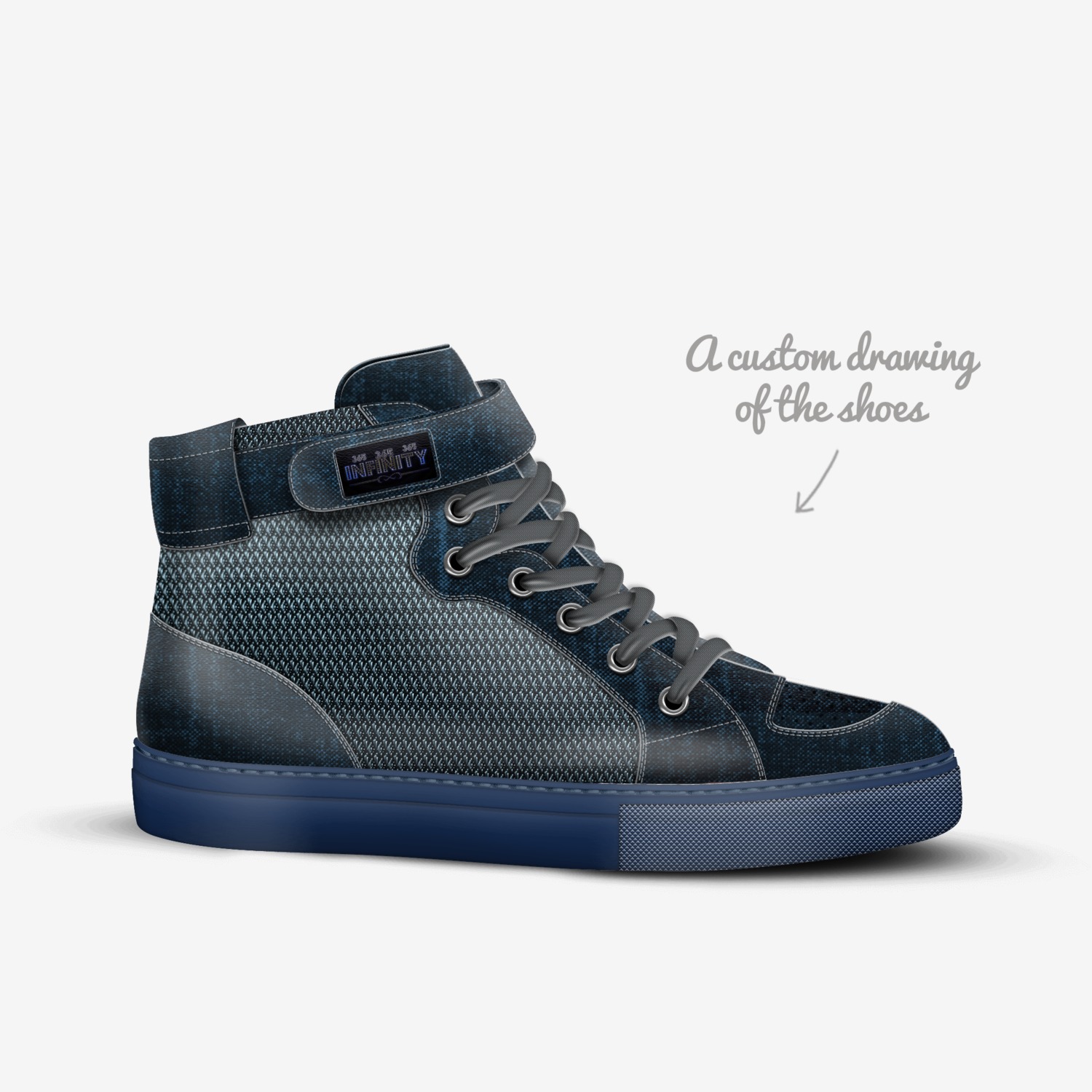 365 INFINITY custom made in Italy shoes by Michael Rhodes | Sketch view