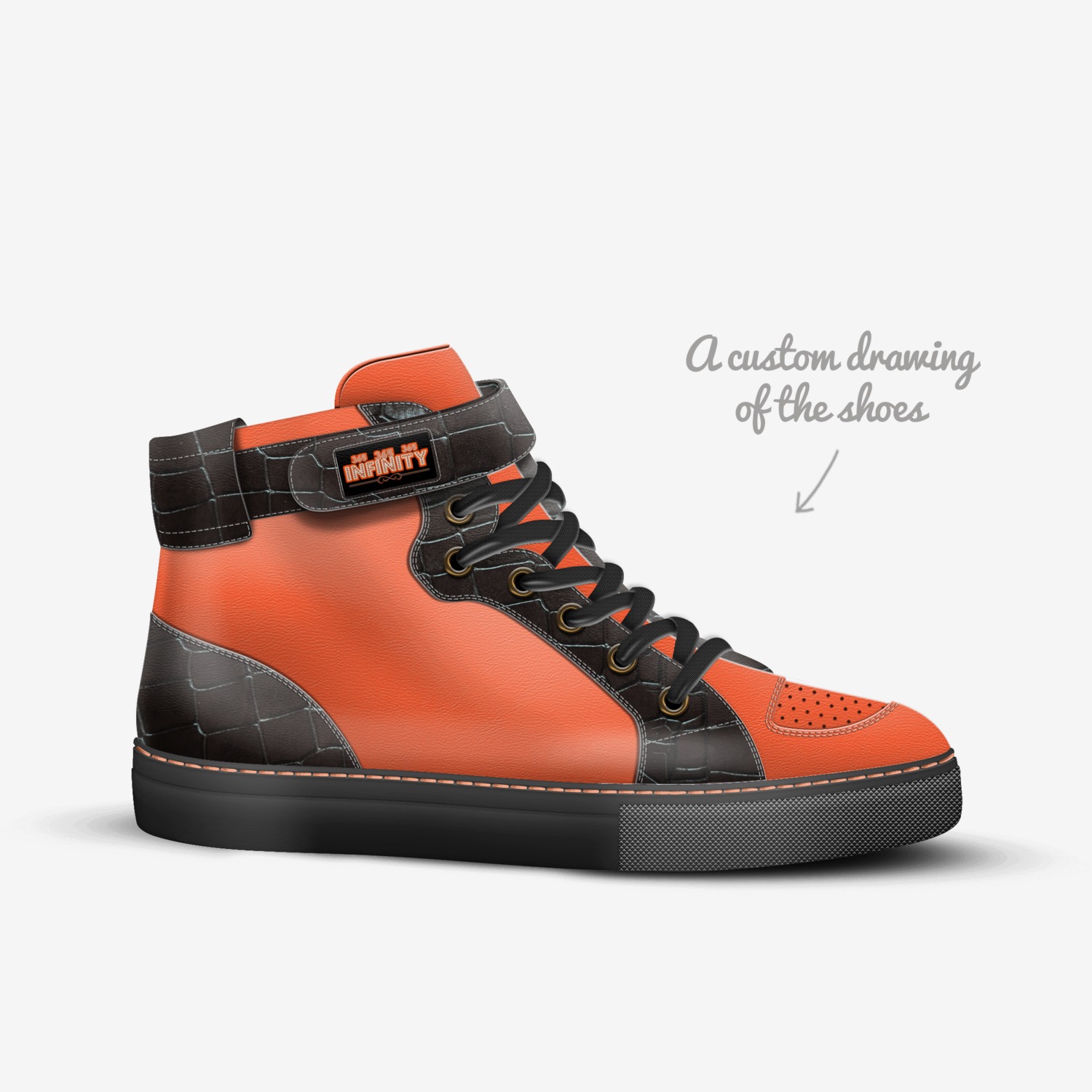 365 INFINITY custom made in Italy shoes by Michael Rhodes | Sketch view
