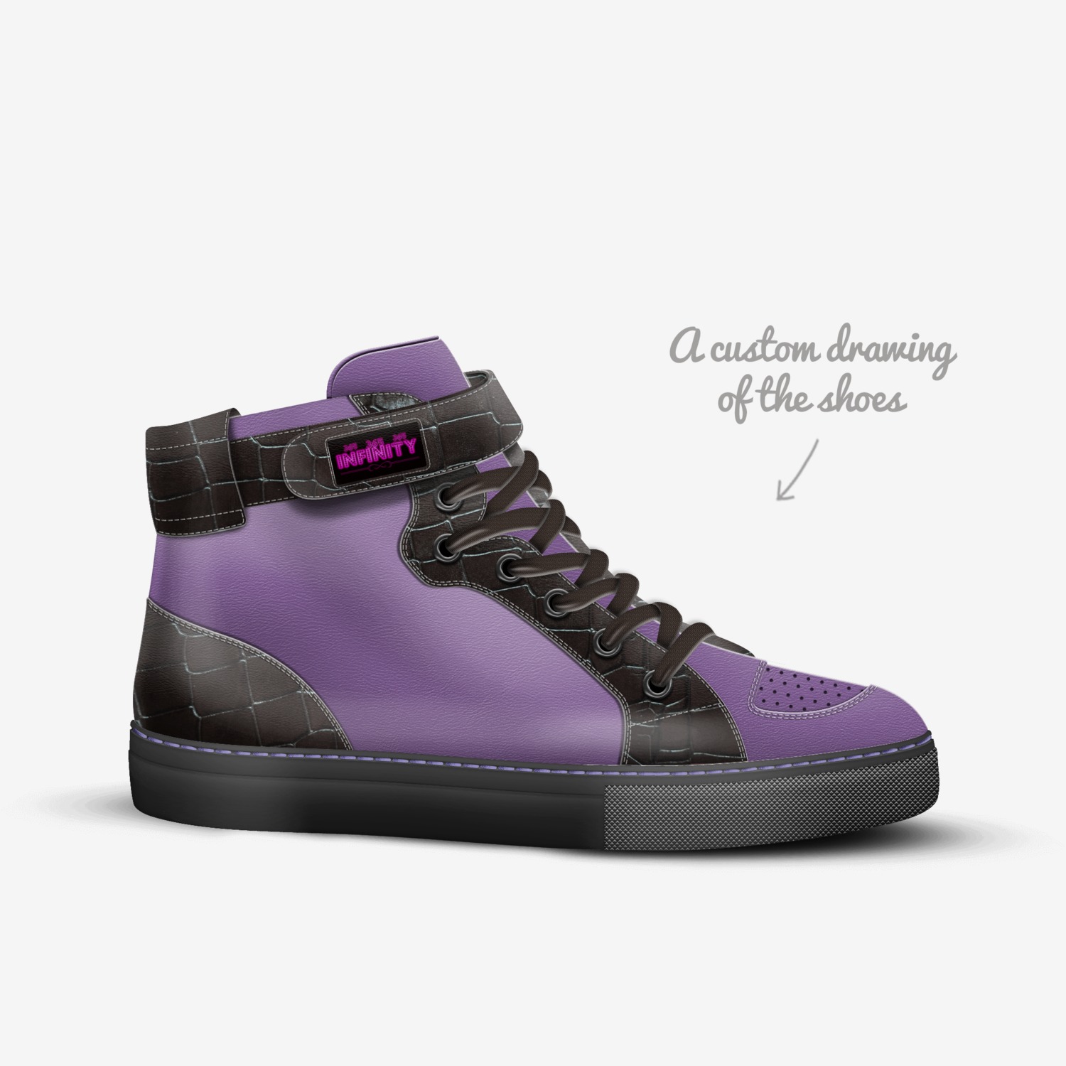 365 INFINITY custom made in Italy shoes by Michael Rhodes | Sketch view