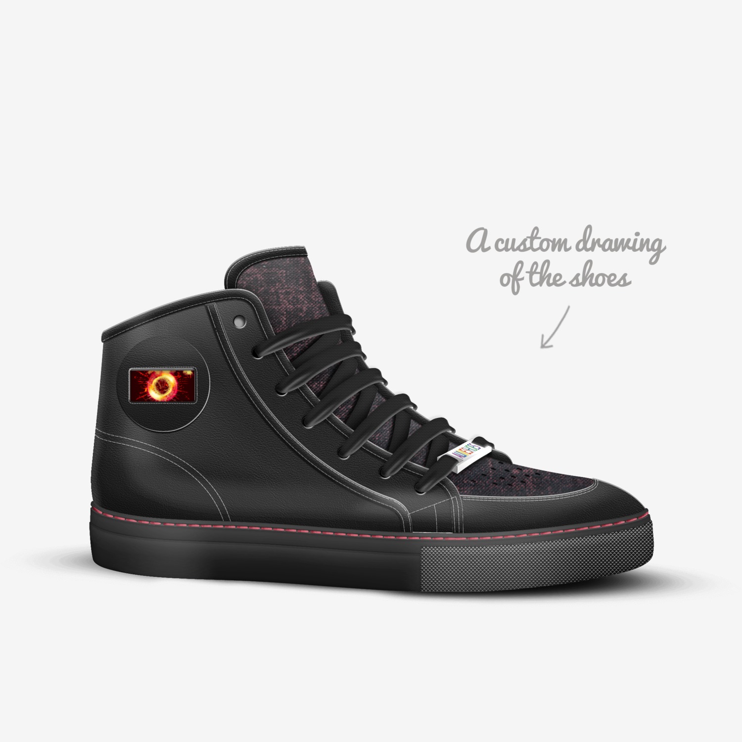 365 BLASTER custom made in Italy shoes by Michael Rhodes | Sketch view
