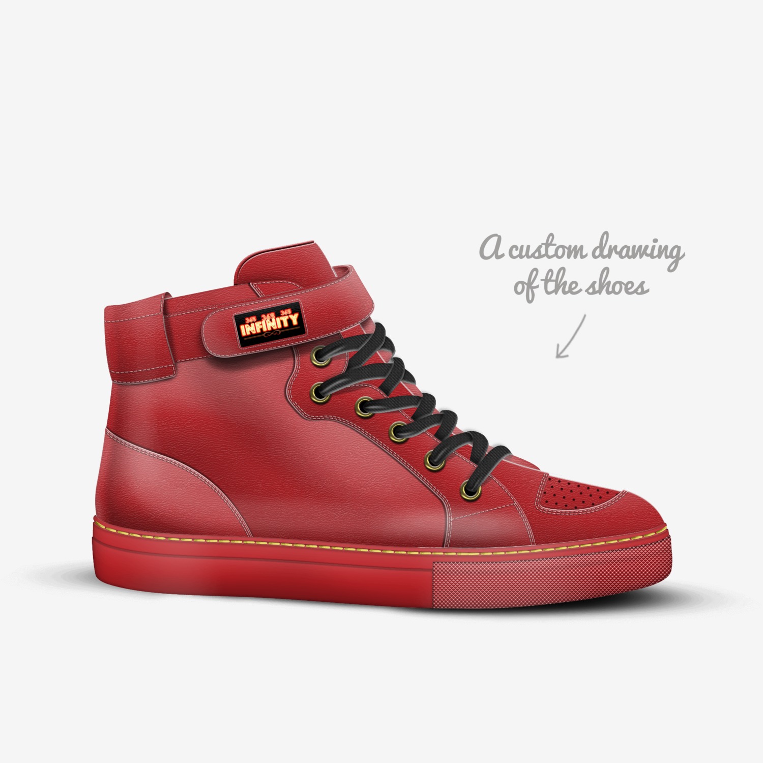 365 INFINITY custom made in Italy shoes by Michael Rhodes | Sketch view