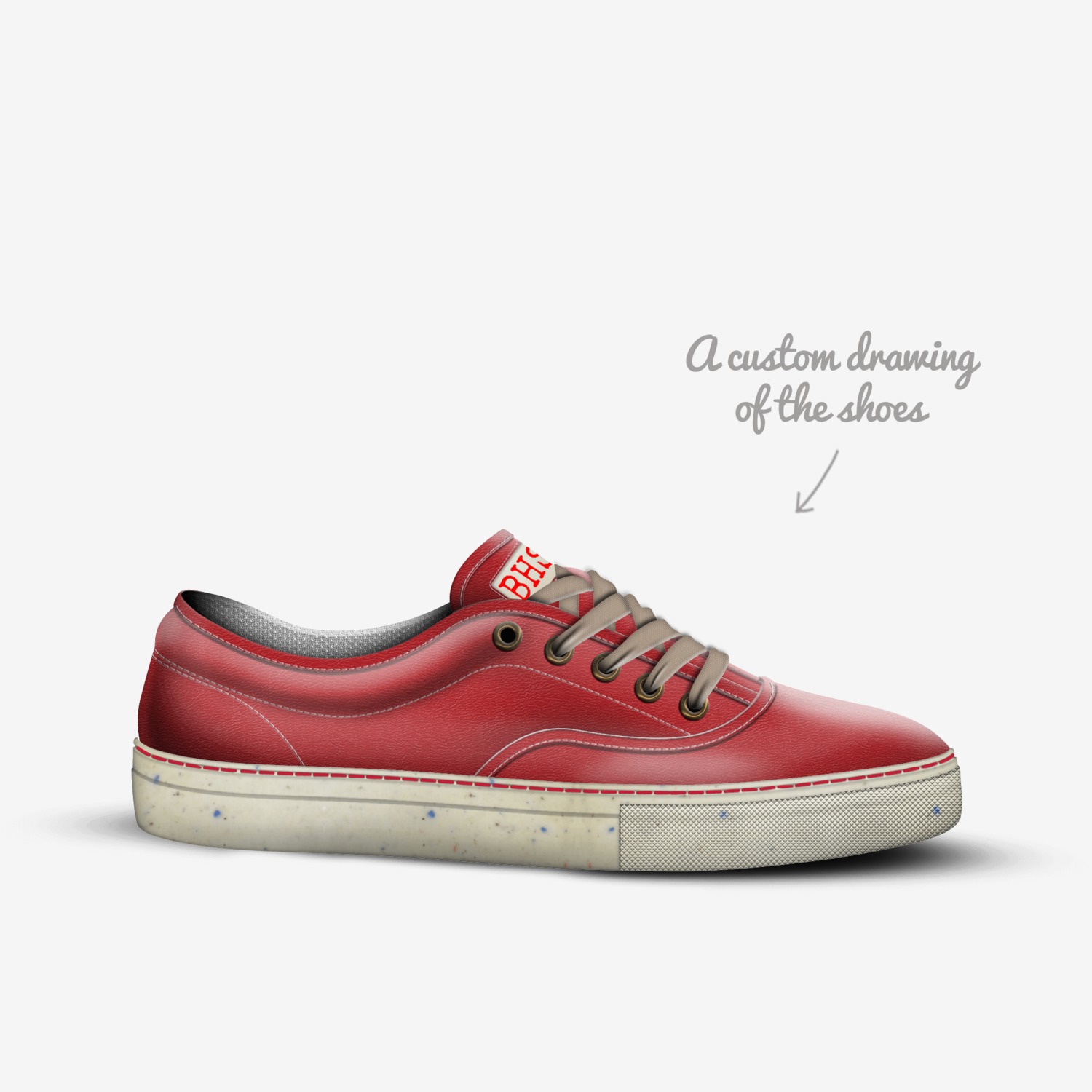 BHS custom made in Italy shoes by Perre Hayes | Sketch view