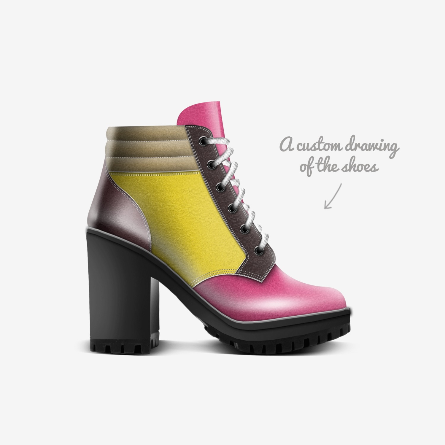 STILTS custom made in Italy shoes by Adrienne Mcneal | Sketch view